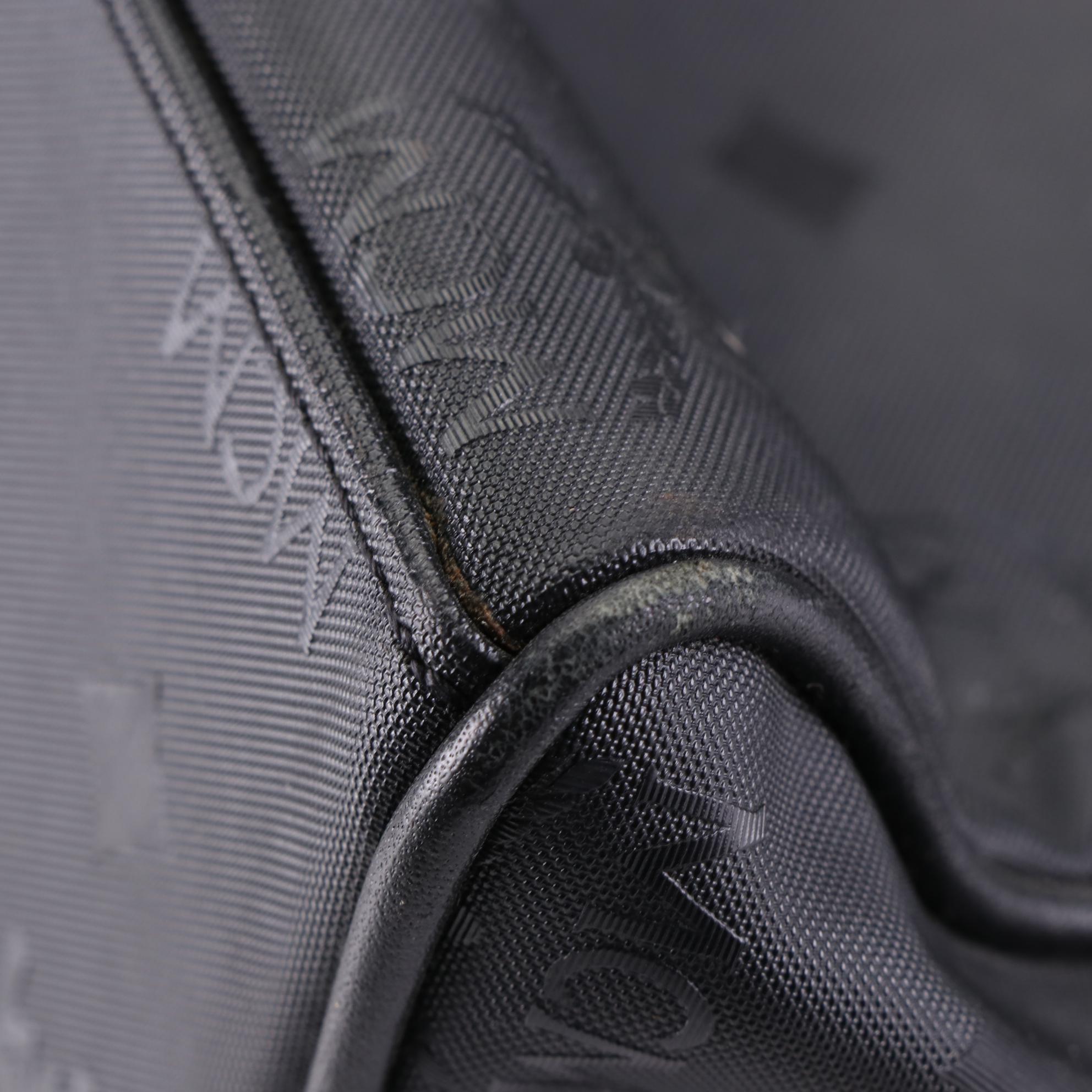 MCM Black Visetos Nylon Shoulder Bag