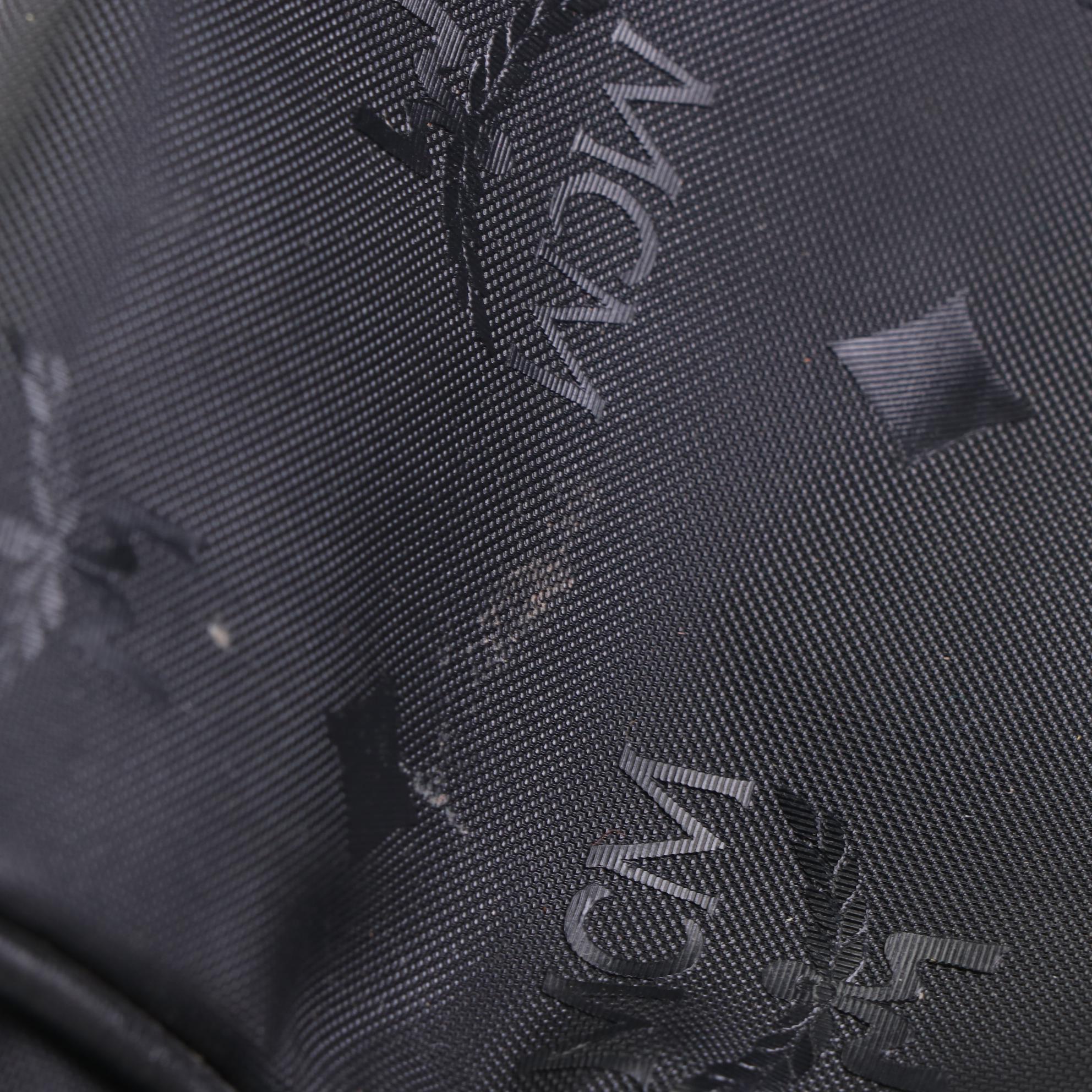 MCM Black Visetos Nylon Shoulder Bag