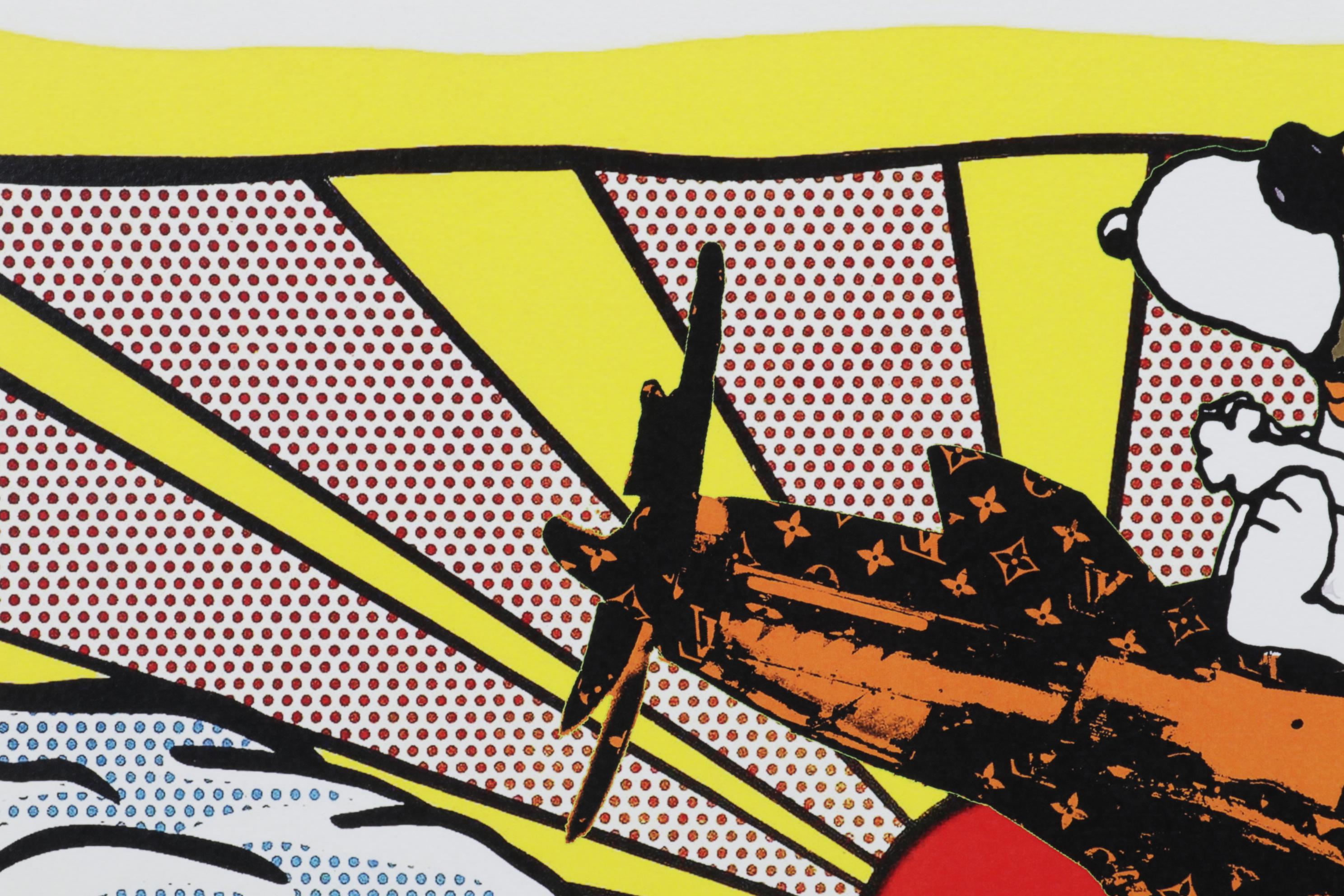 Death NYC Digital Pop Art Print "Snoopy as the Red Baron / Louis Vuitton," 2022