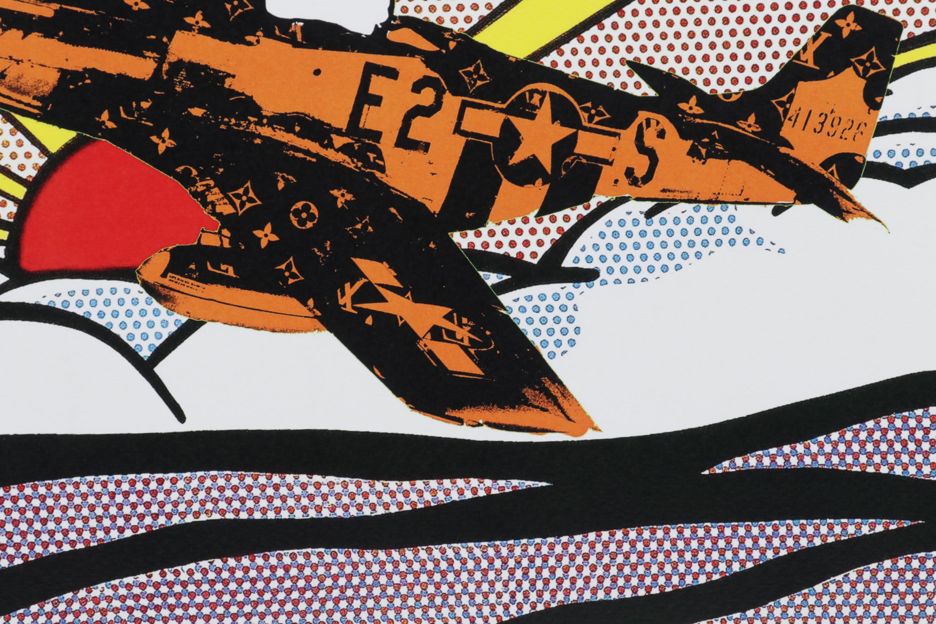 Death NYC Digital Pop Art Print "Snoopy as the Red Baron / Louis Vuitton," 2022