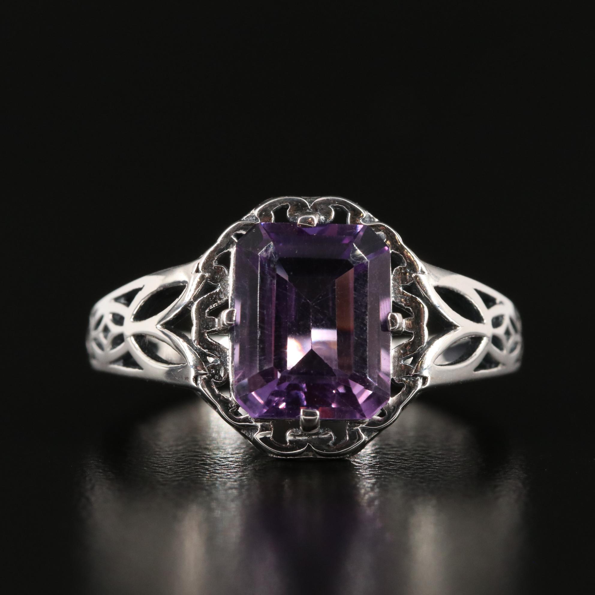 Sterling Amethyst Ring