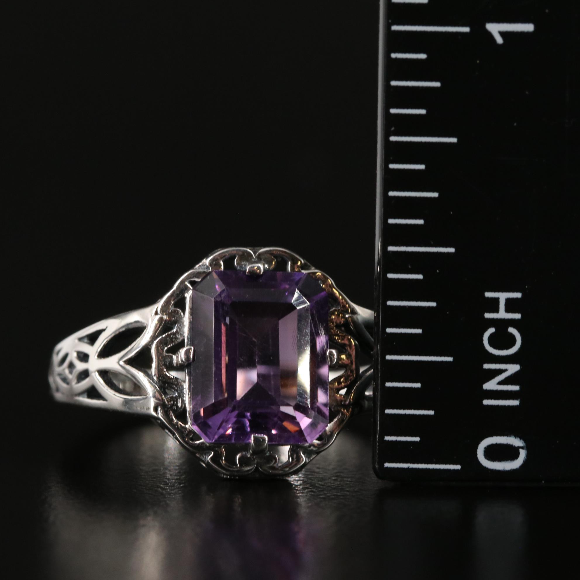 Sterling Amethyst Ring