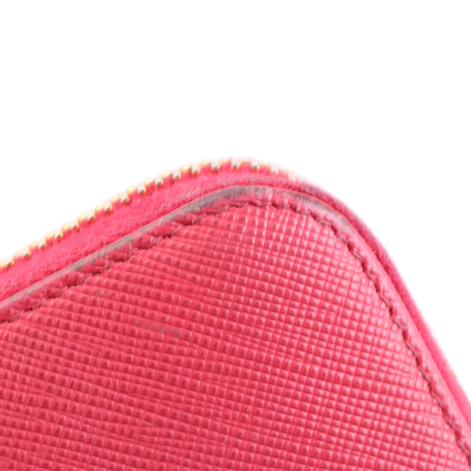 Prada Saffiano Leather Zip Wallet