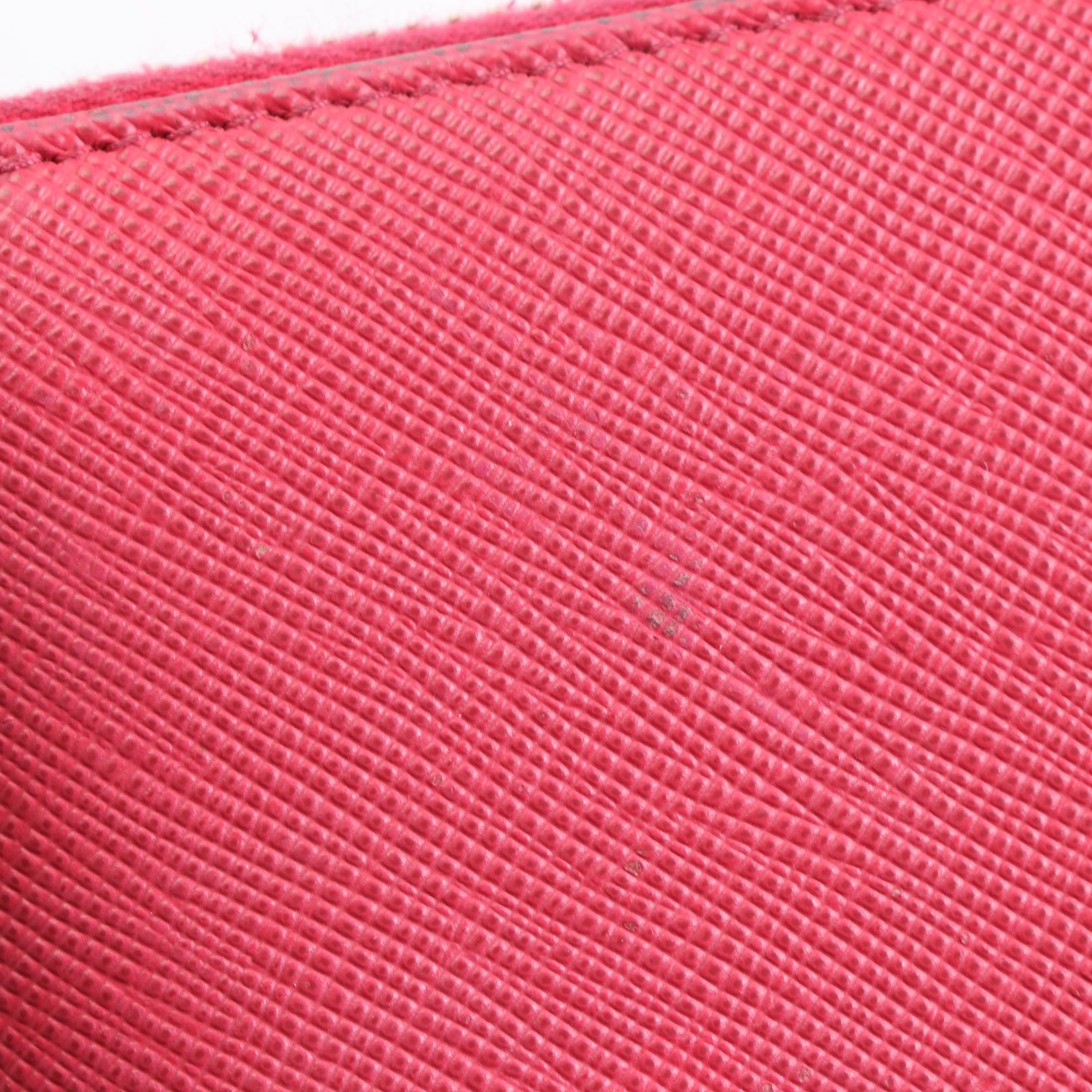 Prada Saffiano Leather Zip Wallet