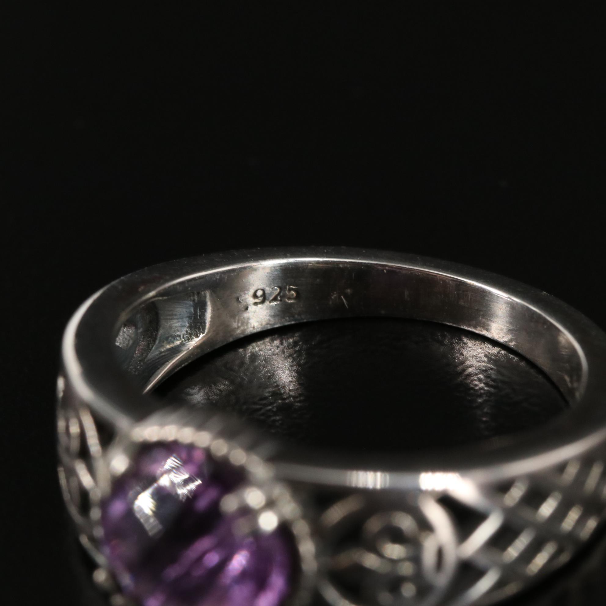 Sterling Amethyst Ring