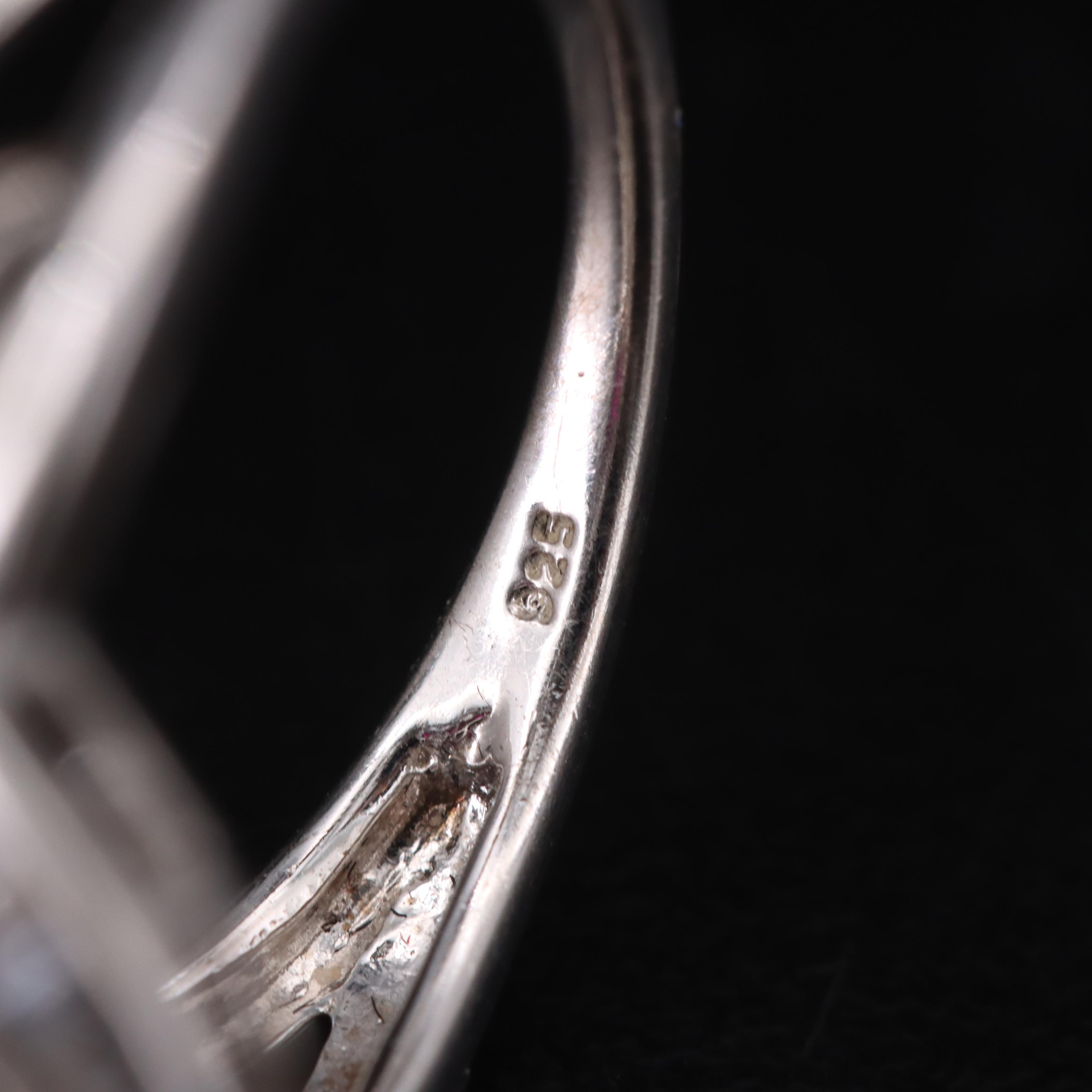 Sterling Ruby and Sapphire Ring