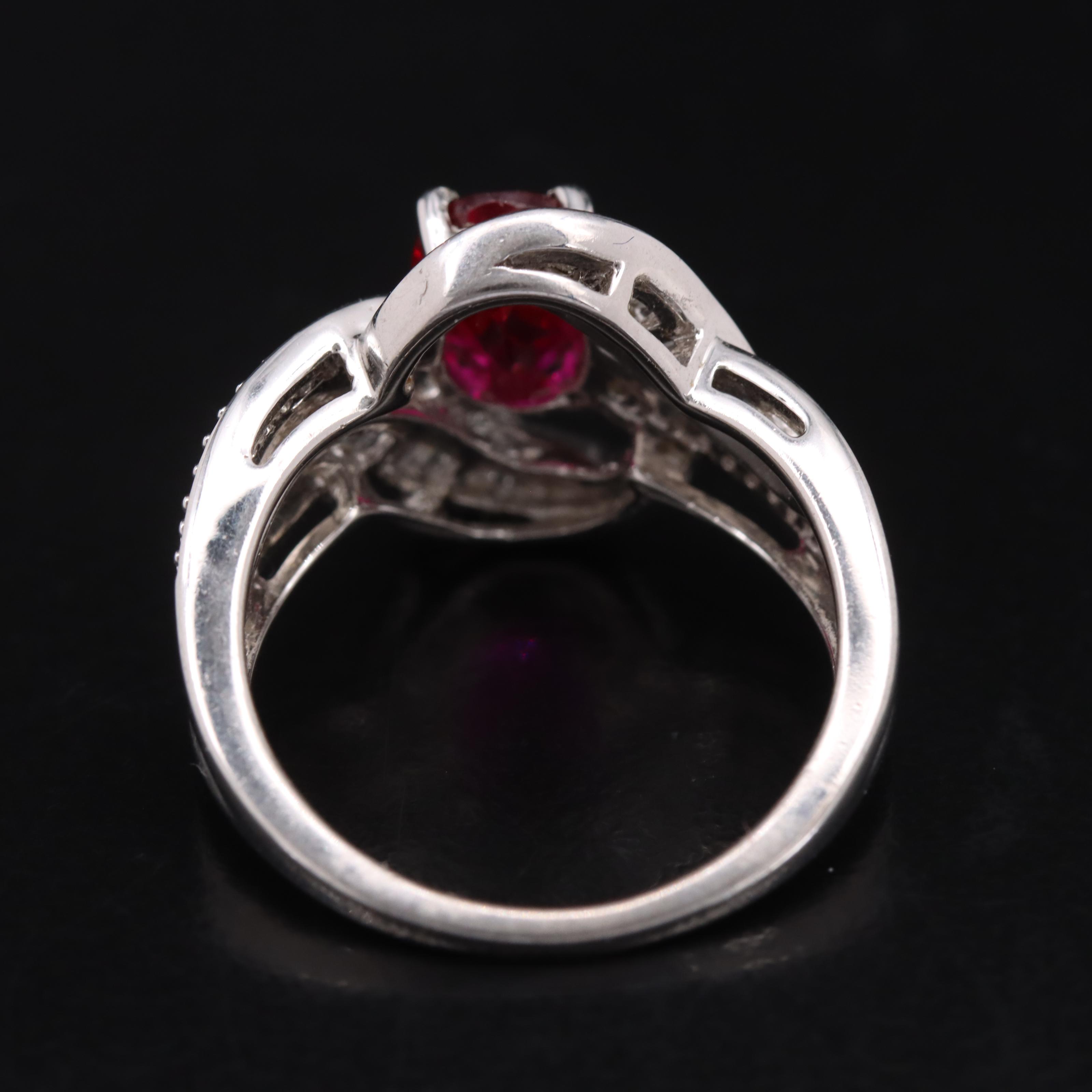 Sterling Ruby and Sapphire Ring