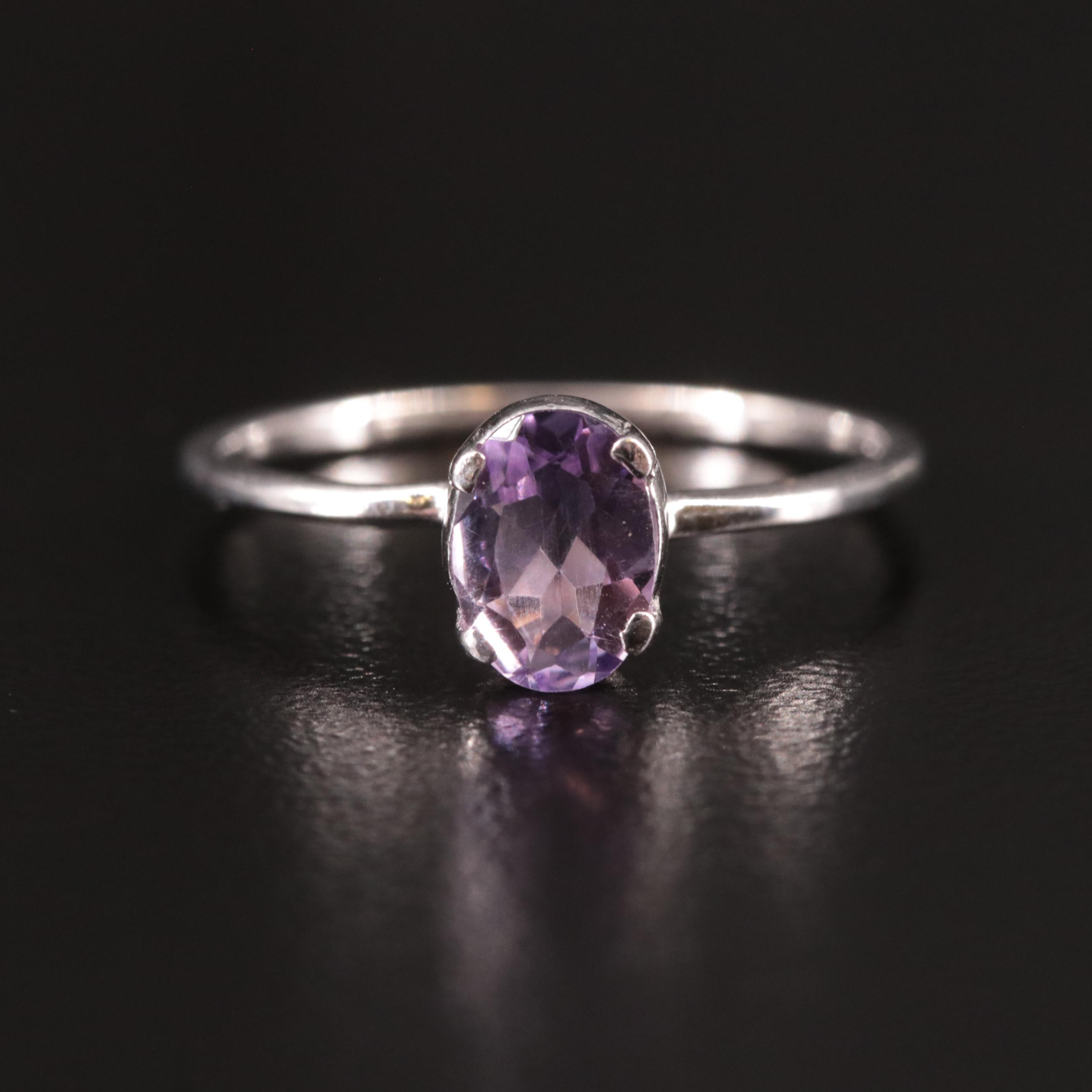 Sterling Silver Amethyst Ring
