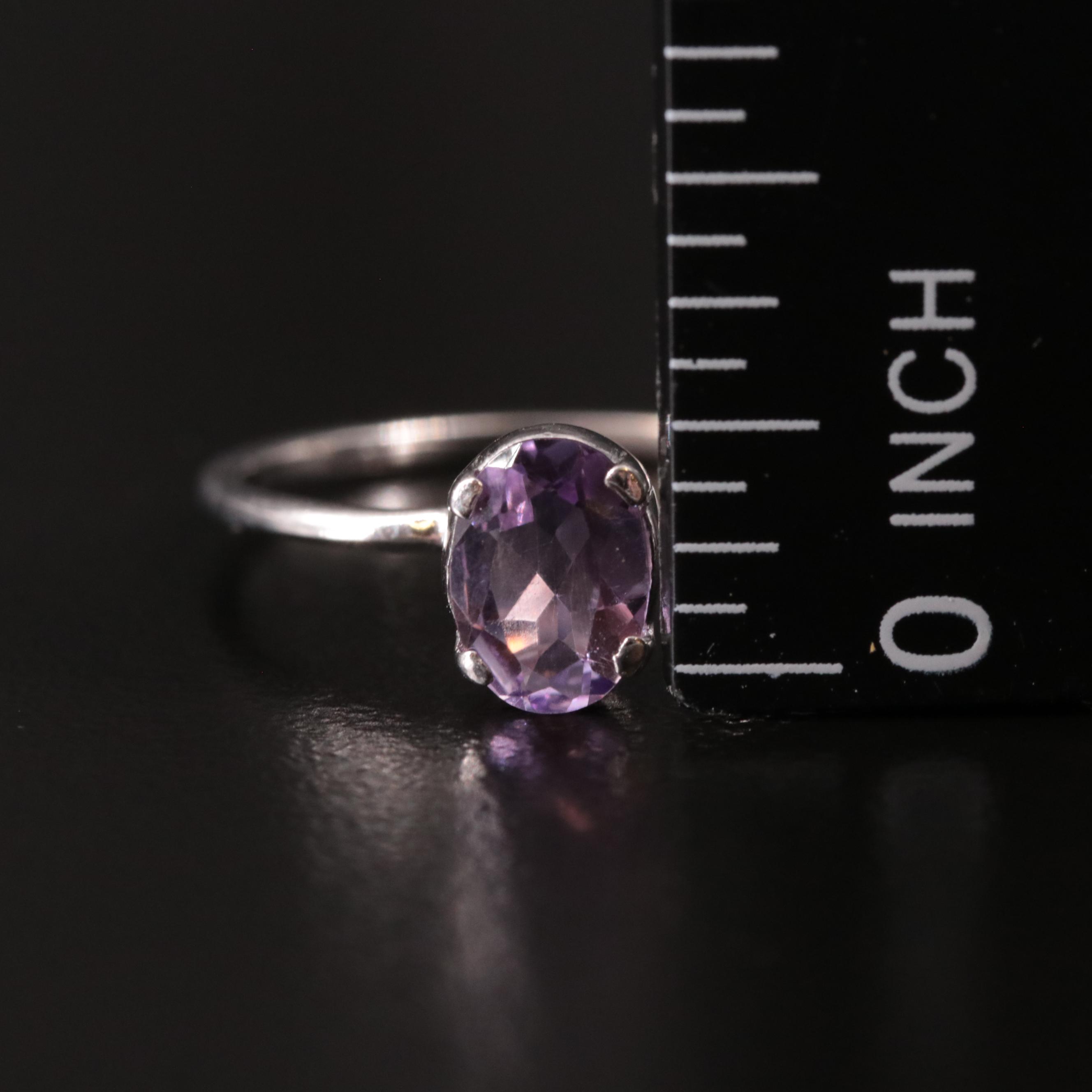 Sterling Silver Amethyst Ring