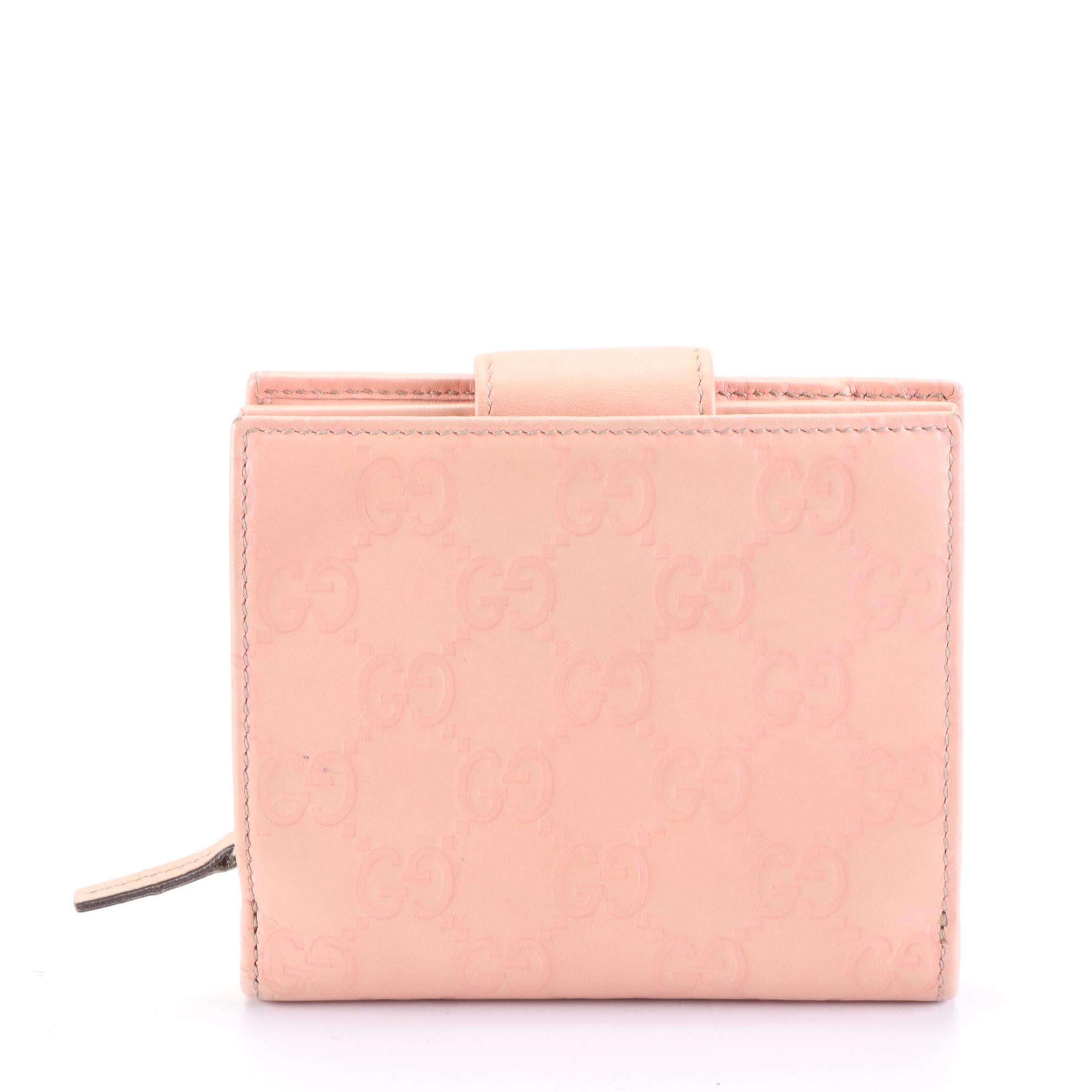 Gucci Abbey D-Ring Compact Wallet in Guccissima Leather