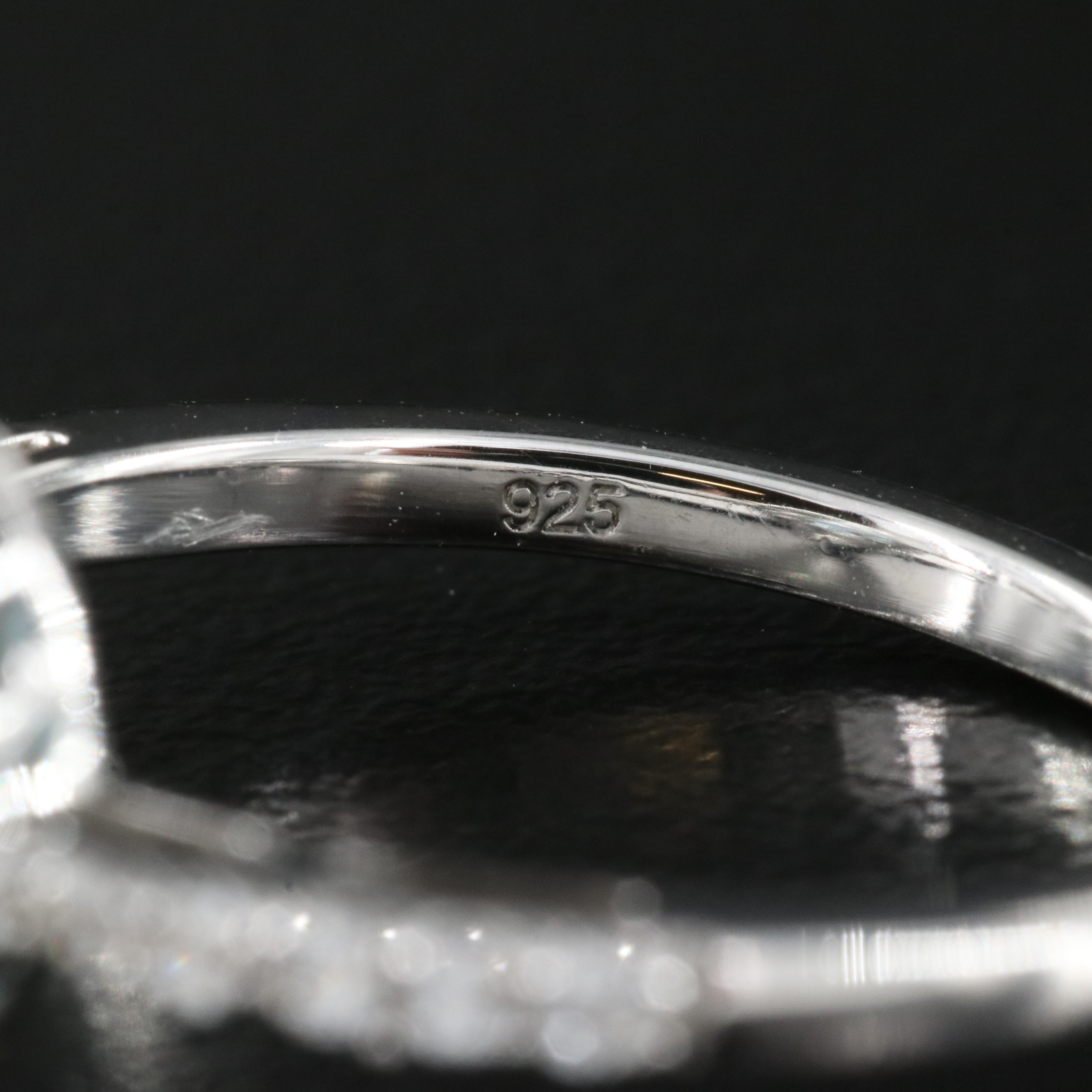 Sterling Topaz and Sapphire Ring