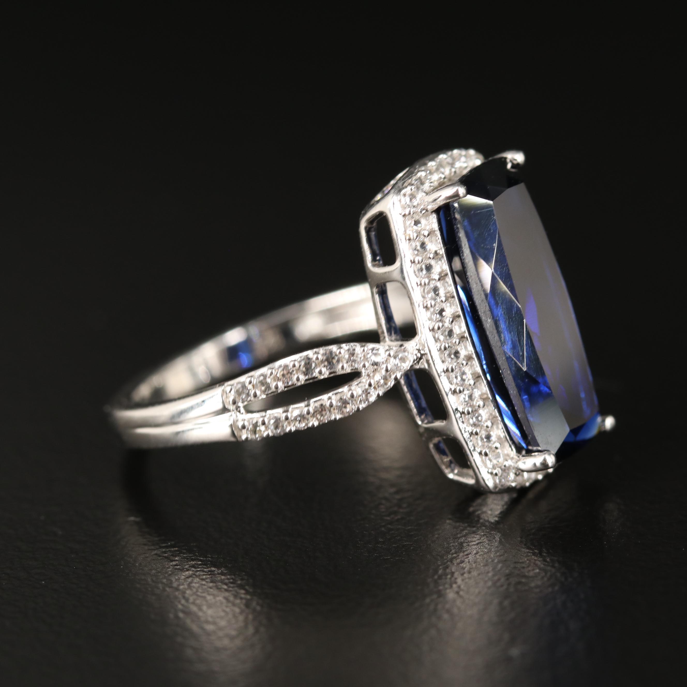 Sterling Sapphire Ring