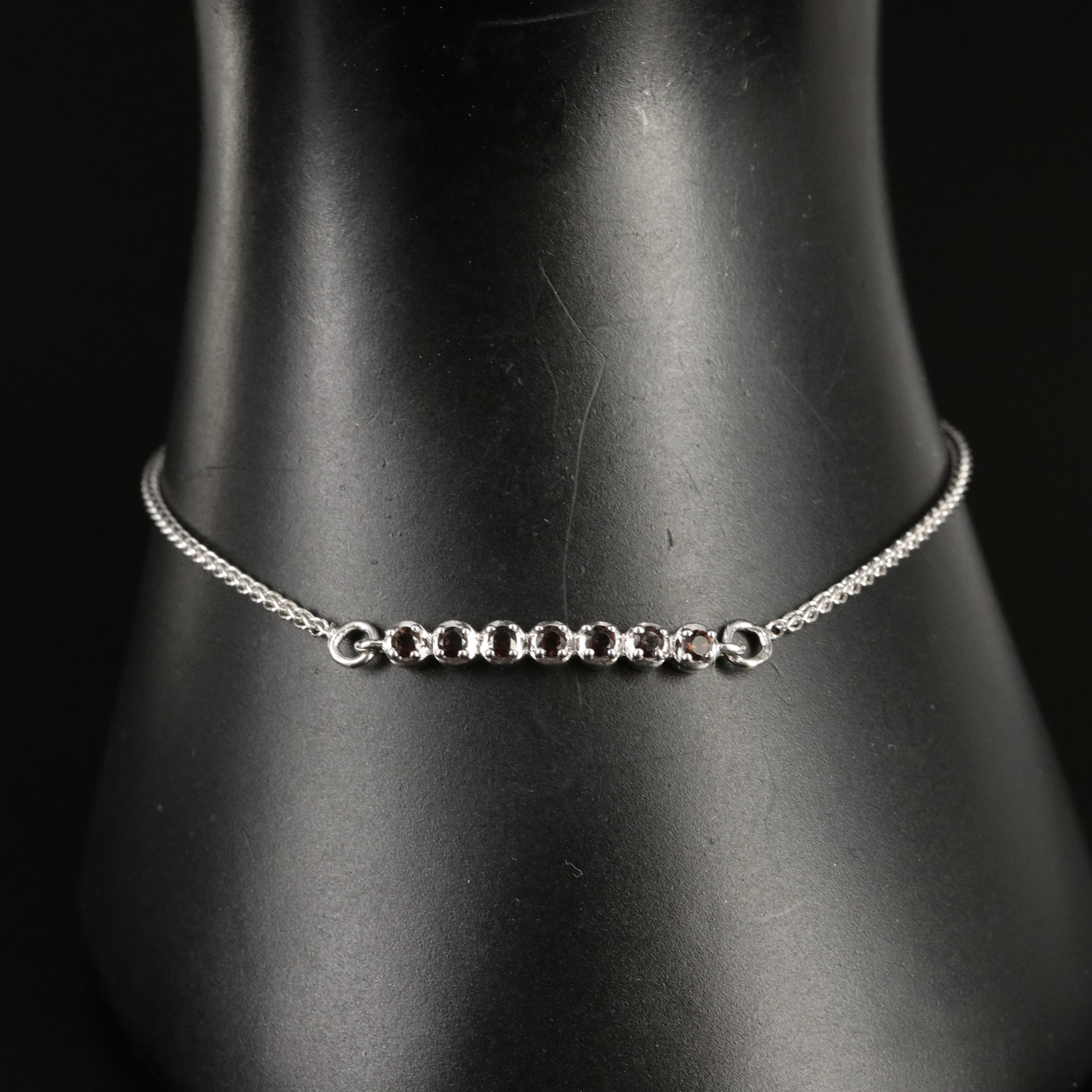 Sterling Smoky Quartz Bracelet