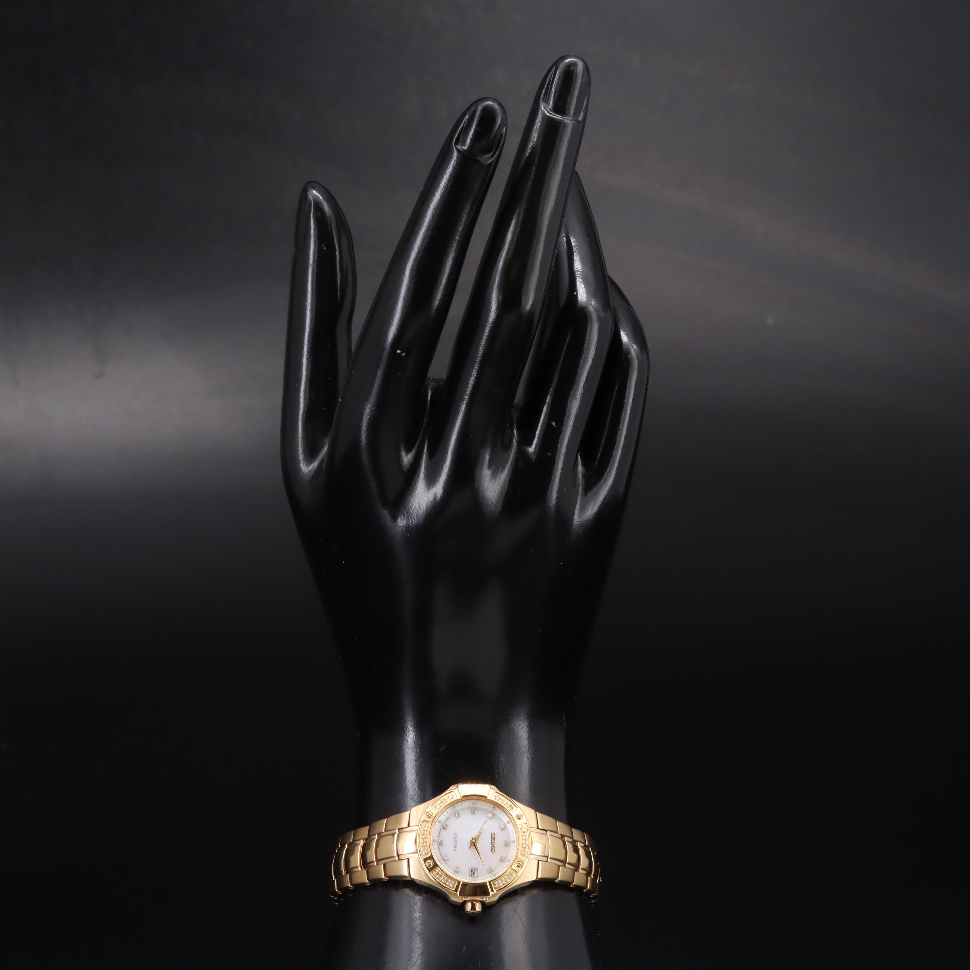 Seiko Coutura Mother-of-Pearl and Diamond Watch