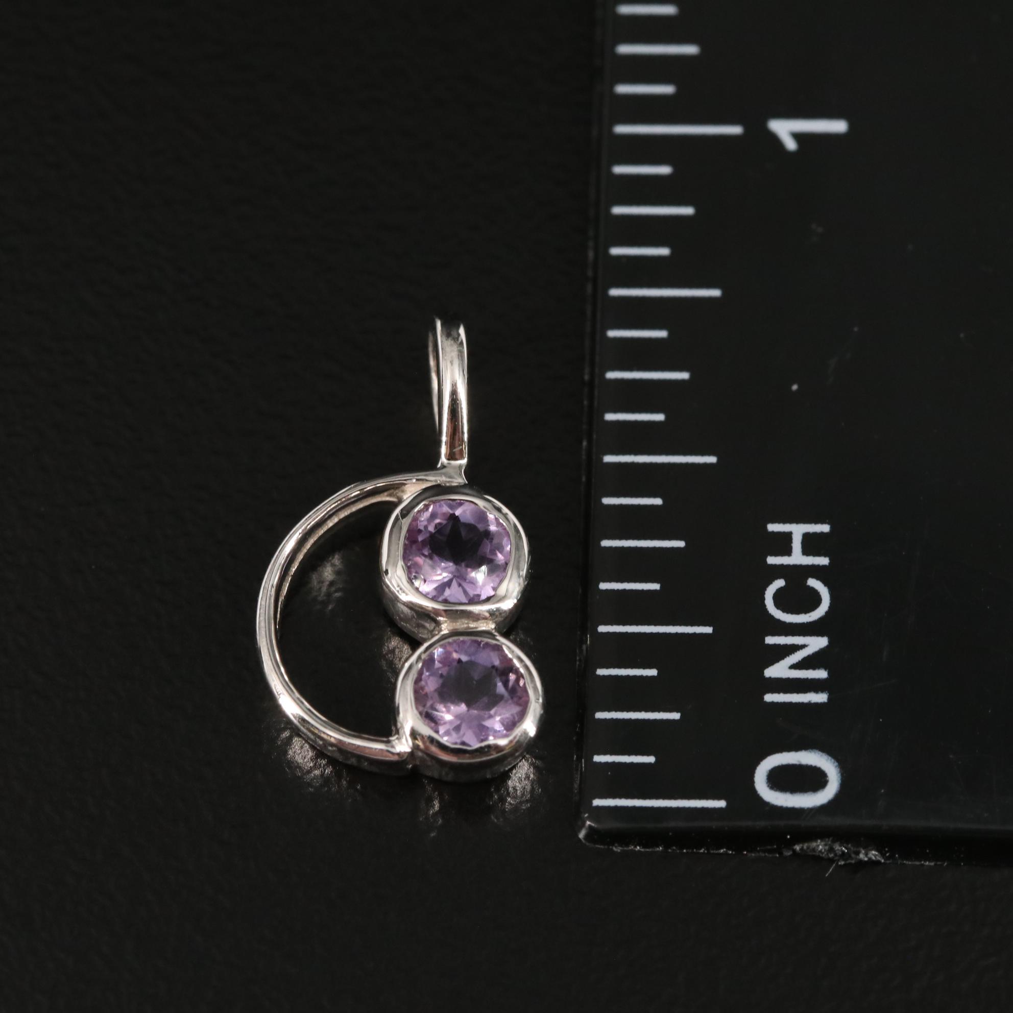 Sterling Amethyst Pendant