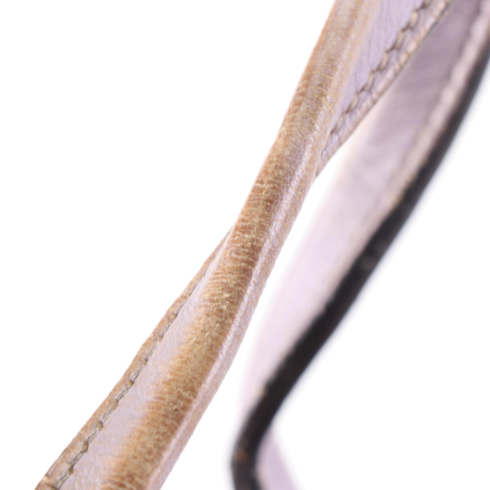 Gucci Medium Princy Tote in GG Canvas and Purple Leather