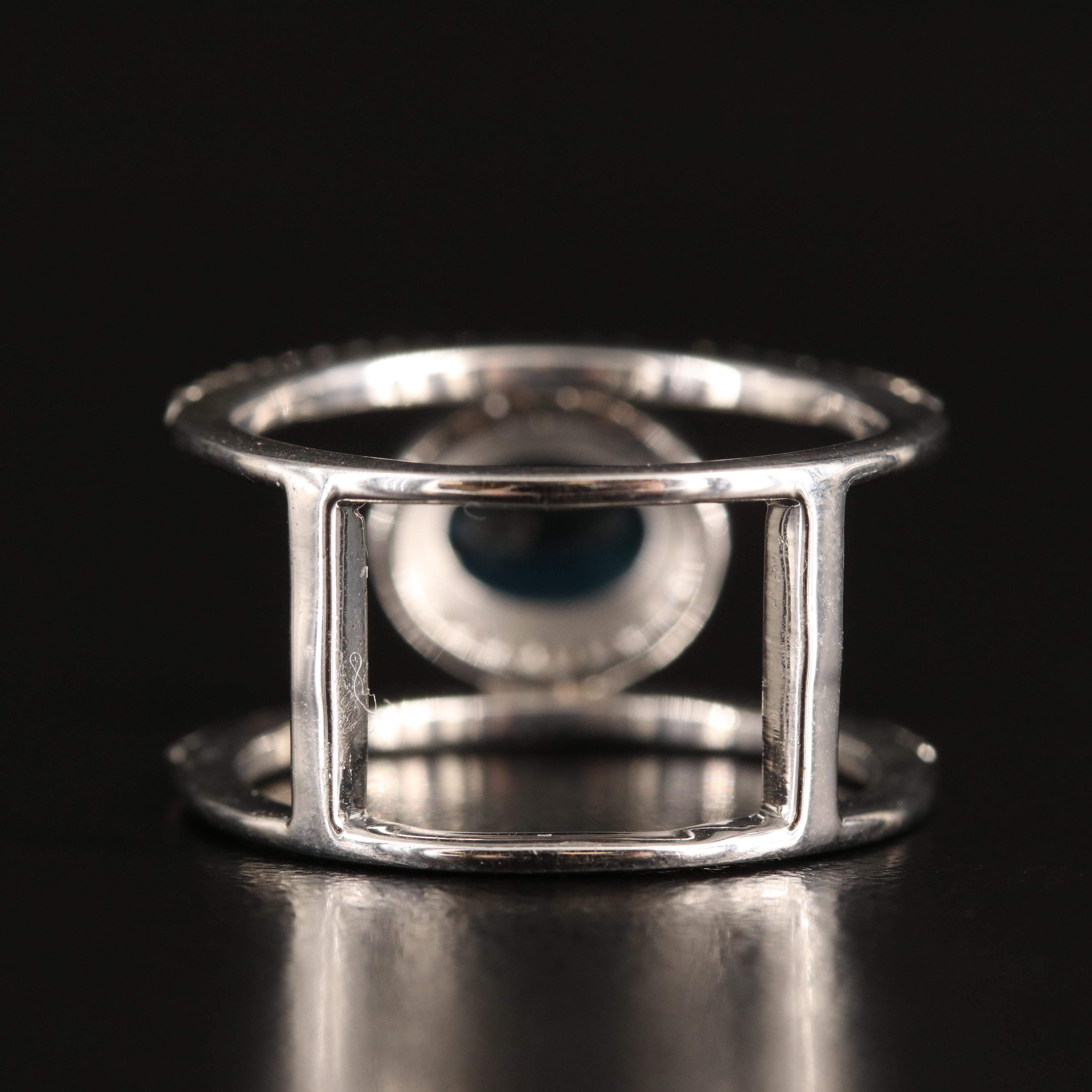 Sterling London Blue Topaz and Sapphire Ring