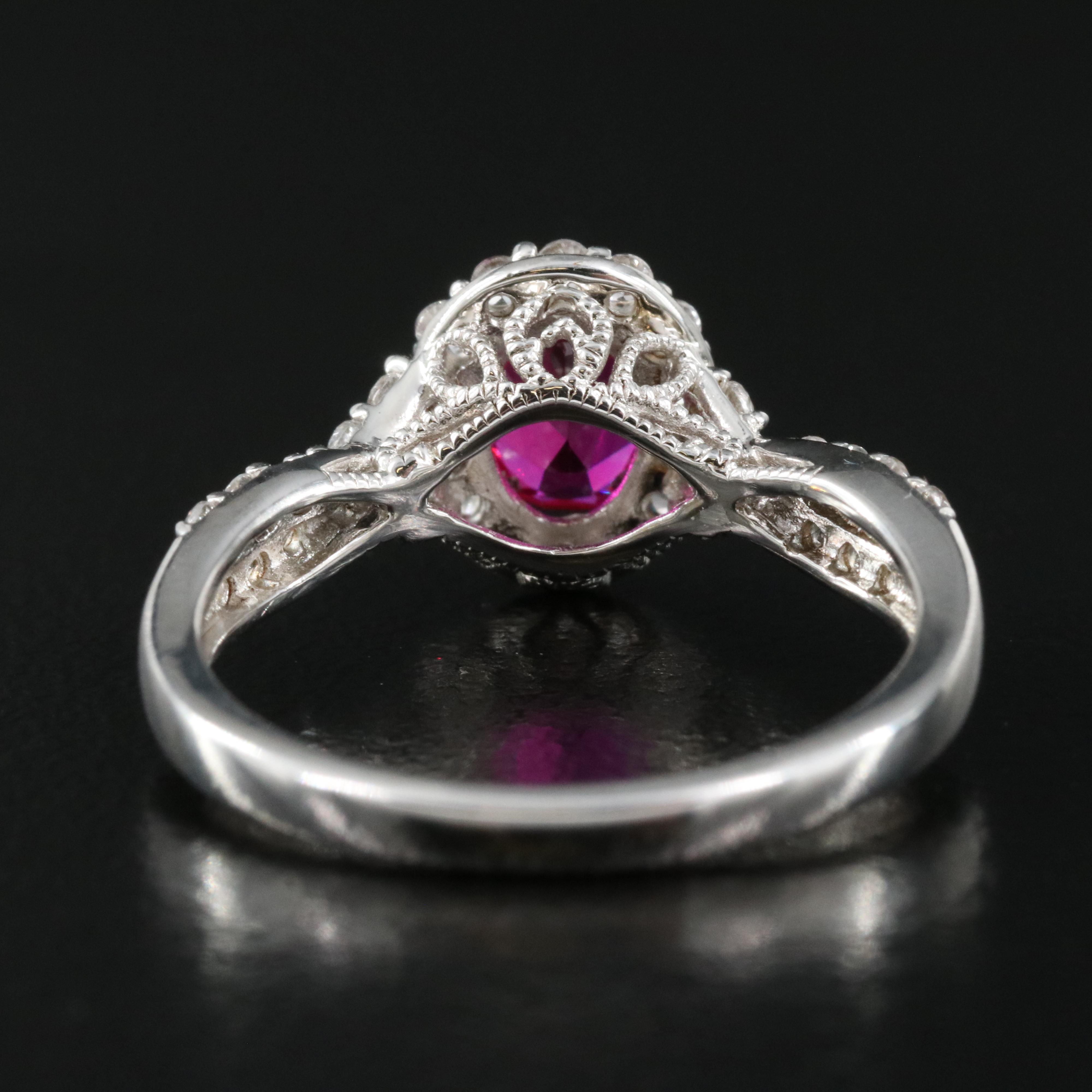 Sterling Ruby and Sapphire Ring