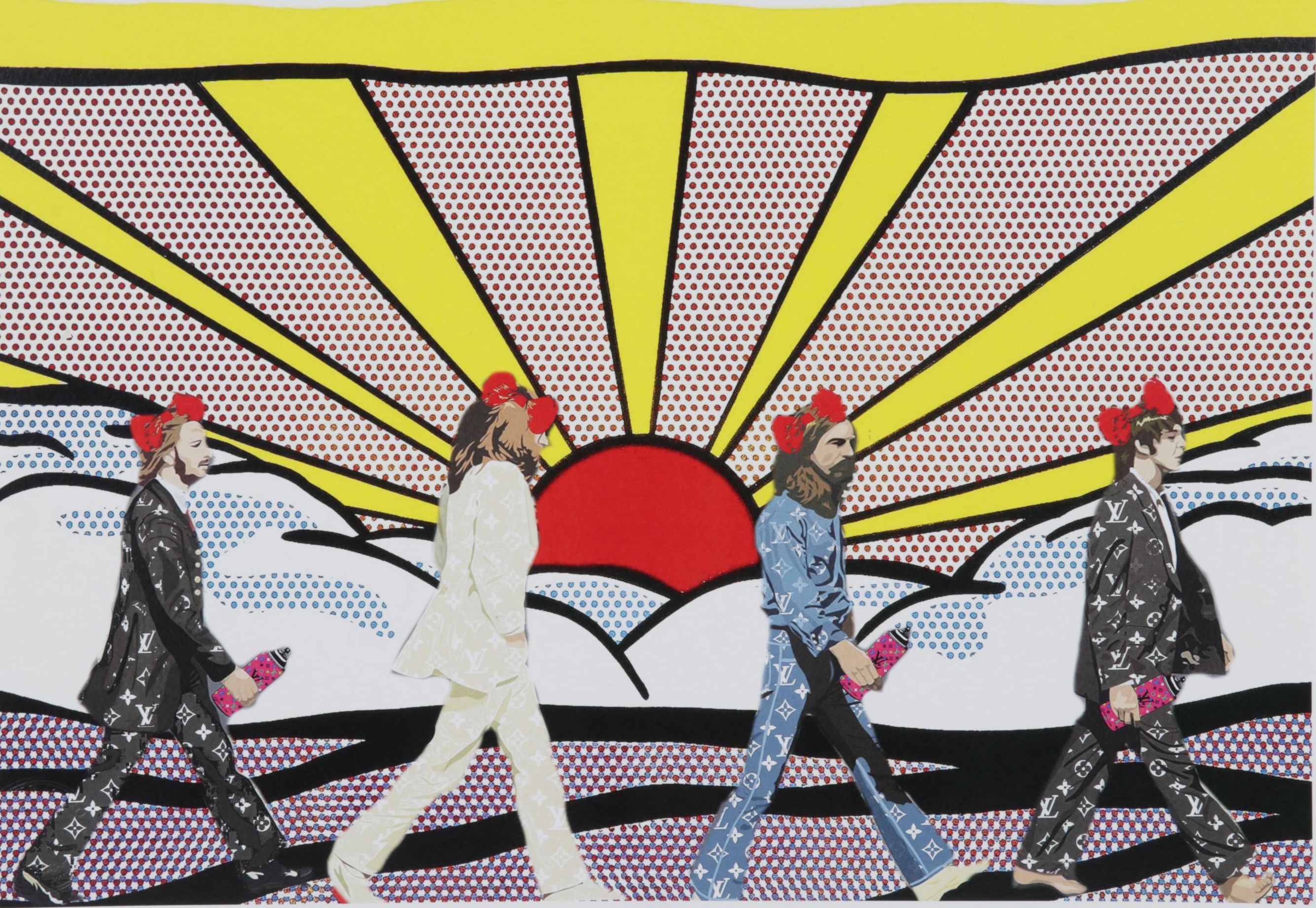 Death NYC Digital Pop Art Print "Abbey Road / Louis Vuitton," 2022