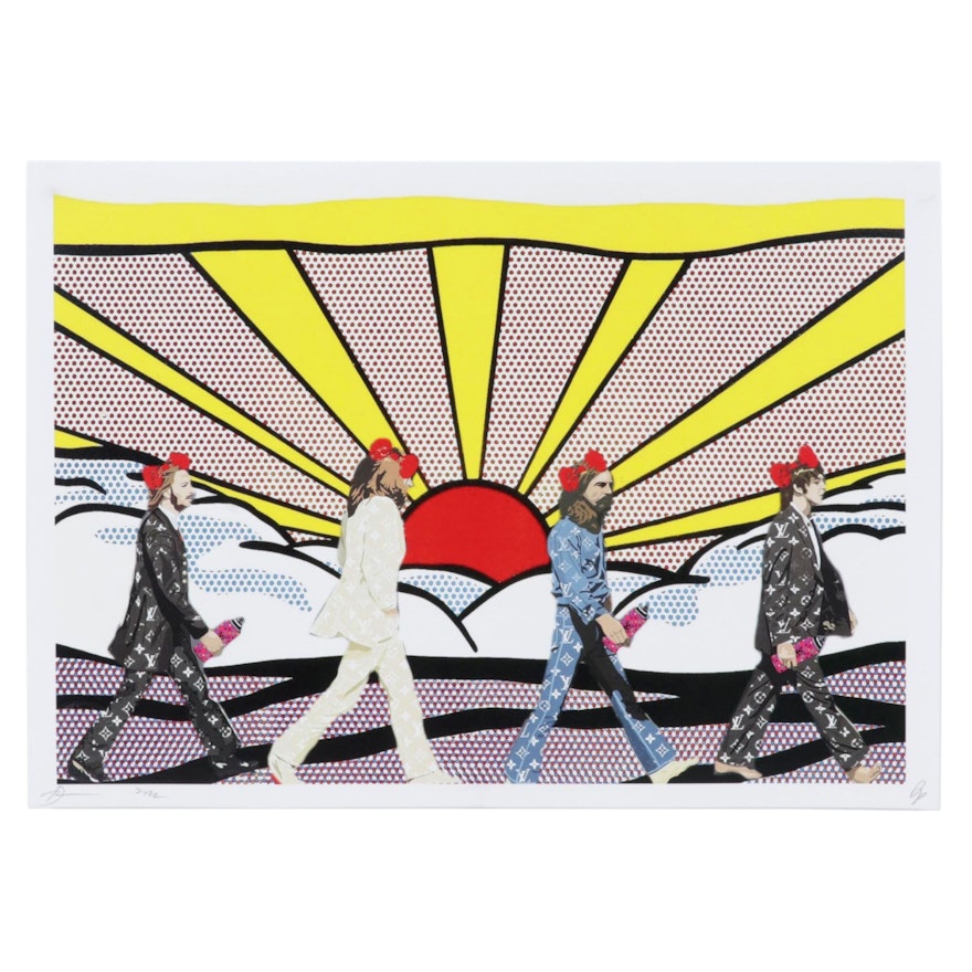 Death NYC Digital Pop Art Print "Abbey Road / Louis Vuitton," 2022