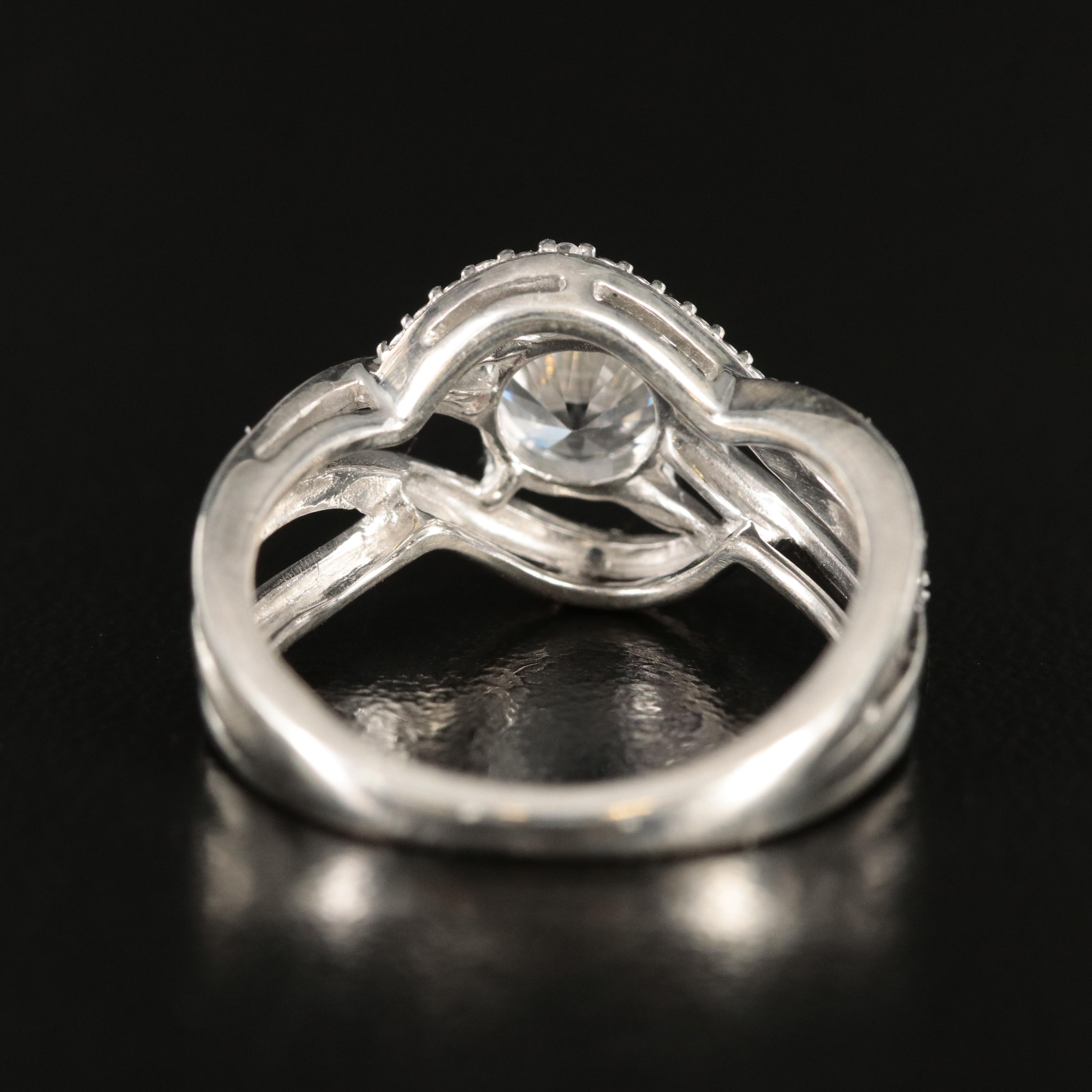 Sterling White Sapphire Ring