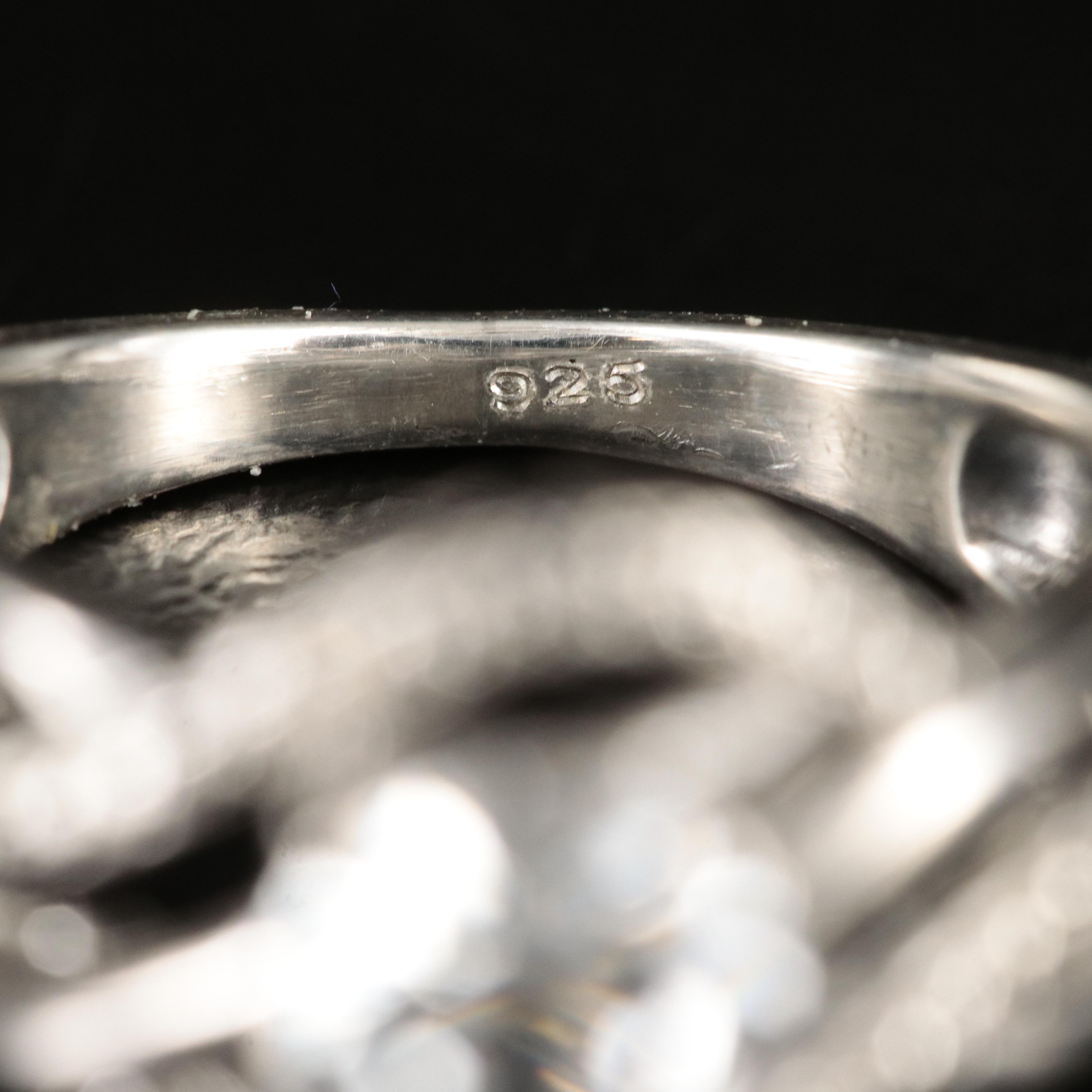 Sterling White Sapphire Ring