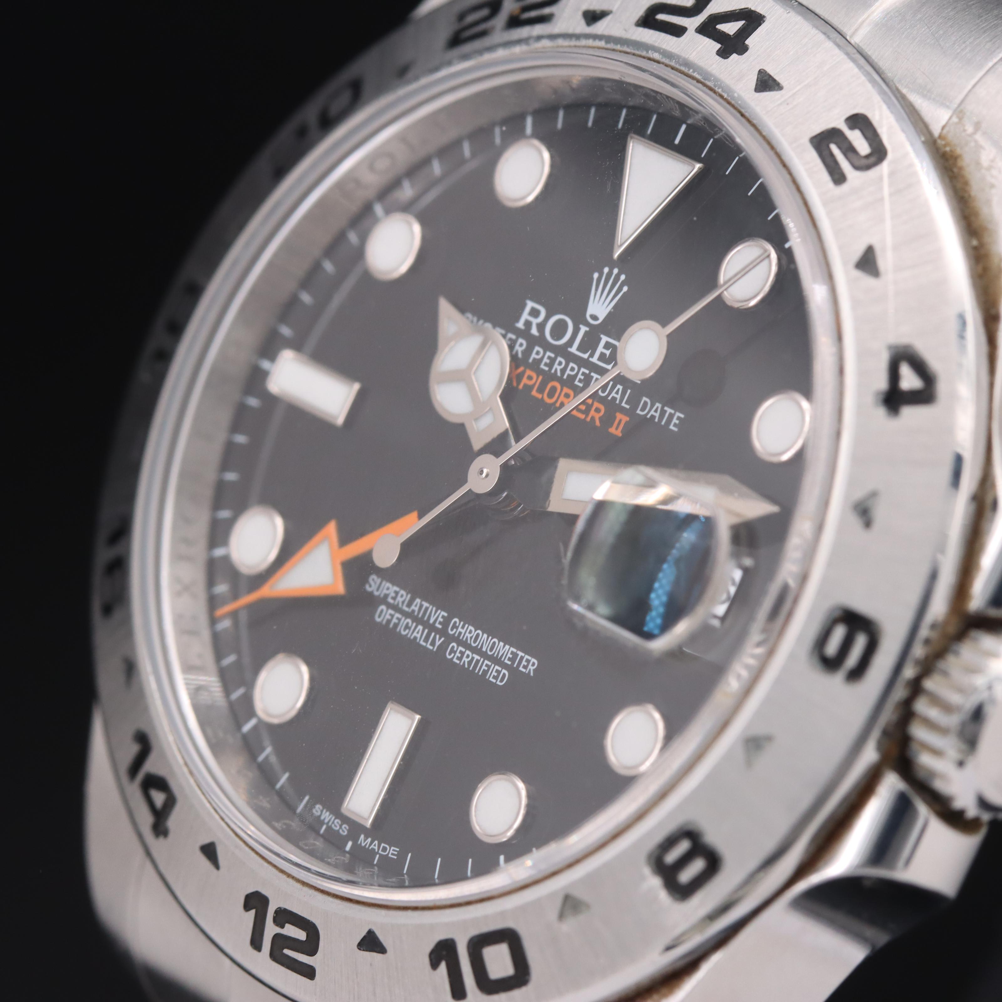 2015 Rolex Explorer II Stainless Steel Automatic Watch