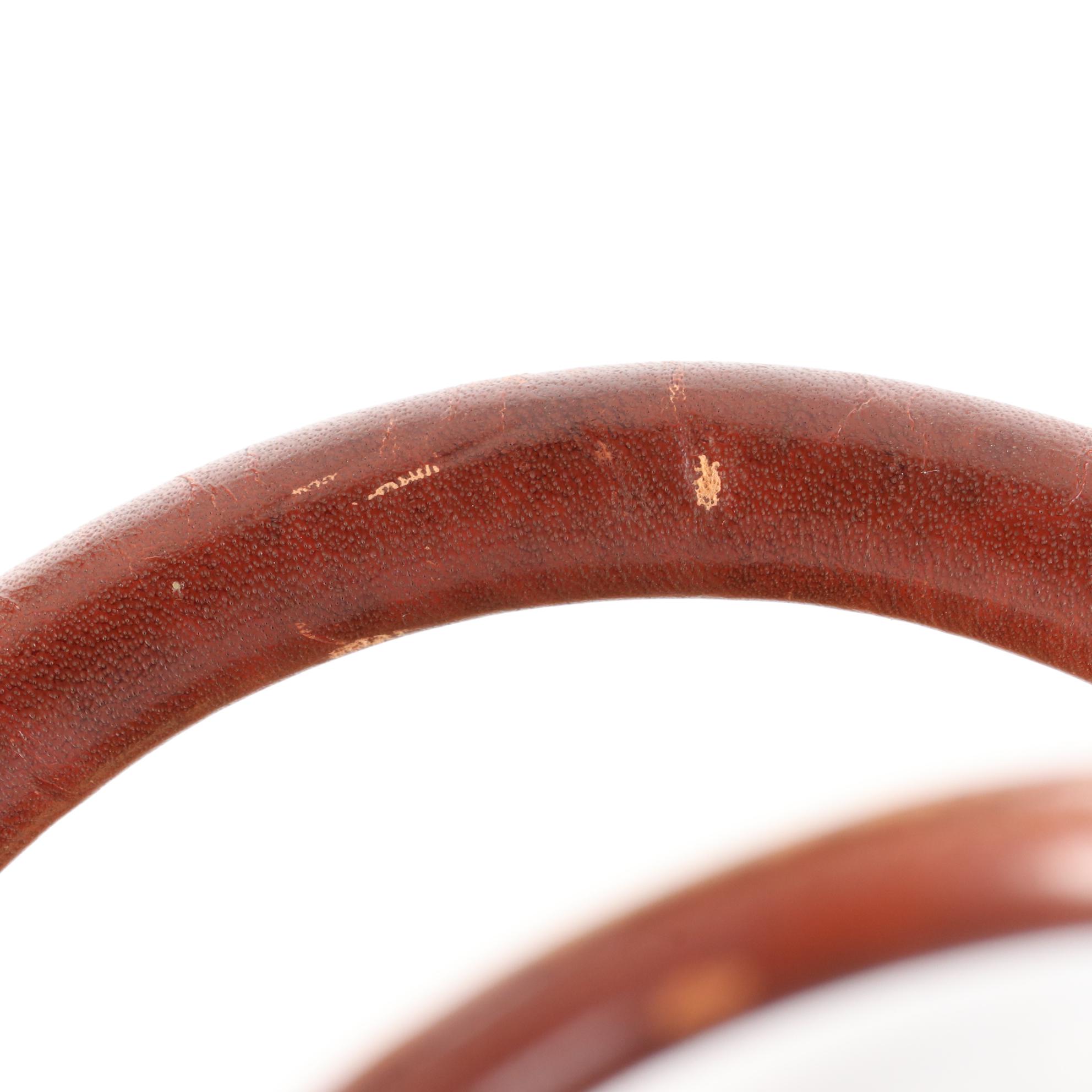 MCM Visetos Cognac Leather Handbag