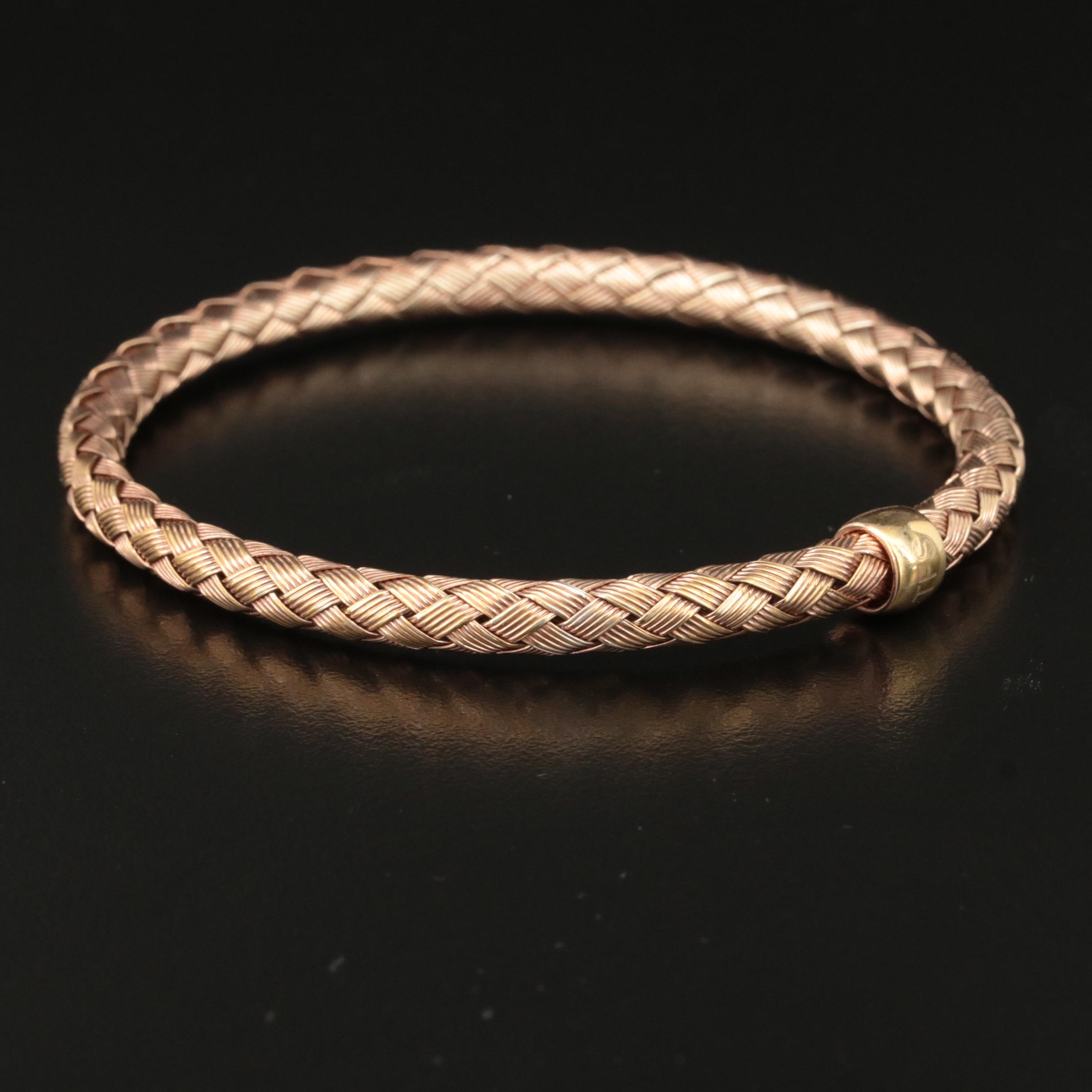 Roberto Coin "The Fifth Season" Sterling Woven Bangle