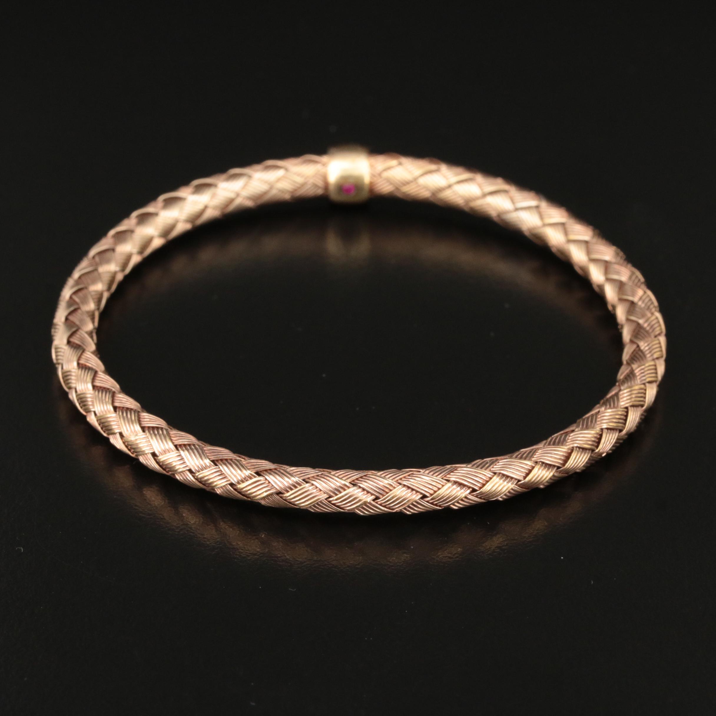 Roberto Coin "The Fifth Season" Sterling Woven Bangle