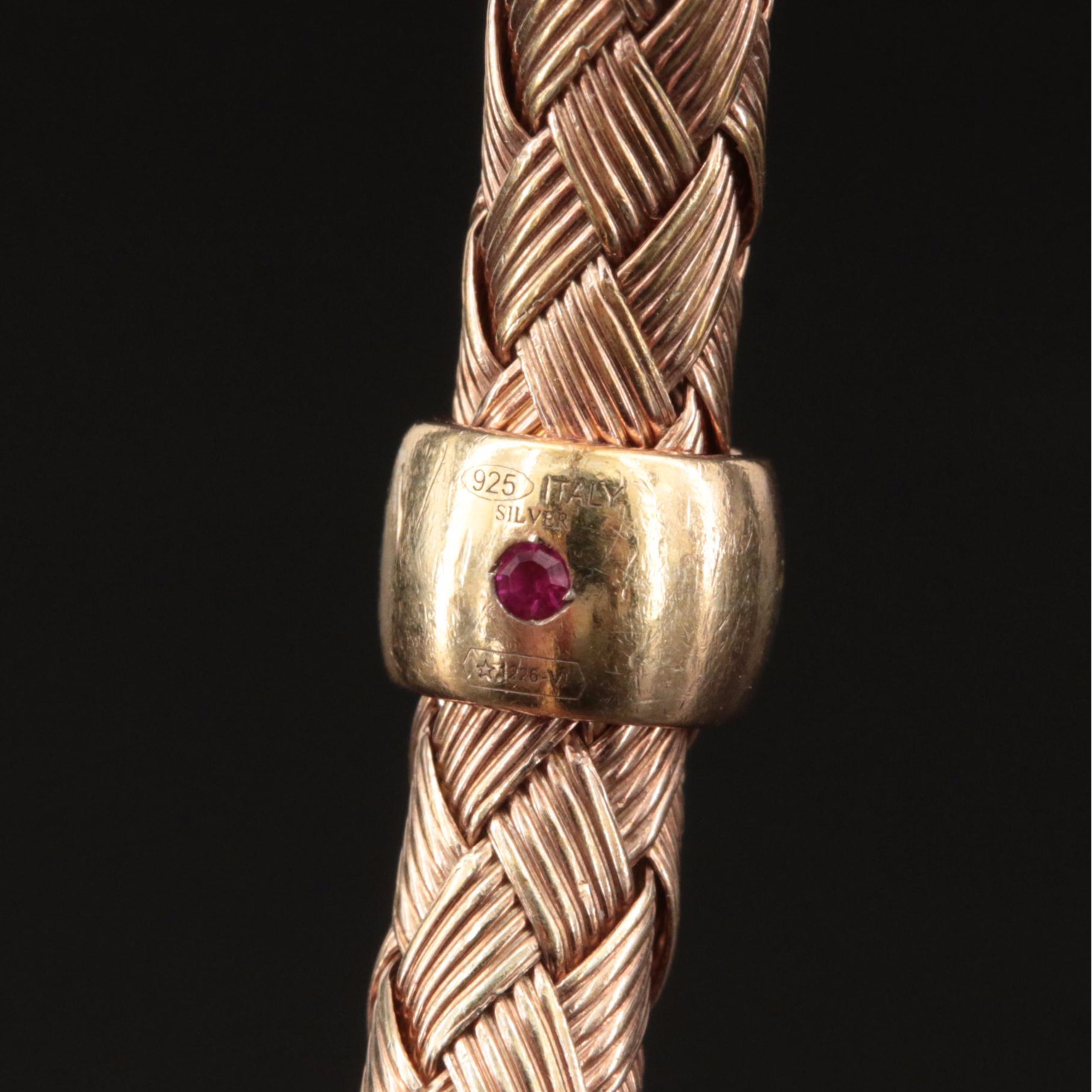 Roberto Coin "The Fifth Season" Sterling Woven Bangle