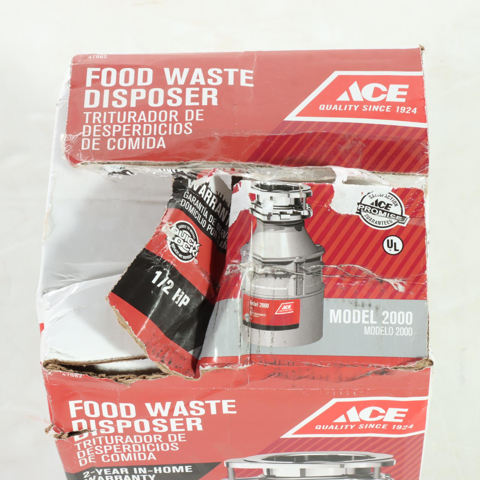 Ace Hardware Model 2000 Food Waste Garbage Disposer