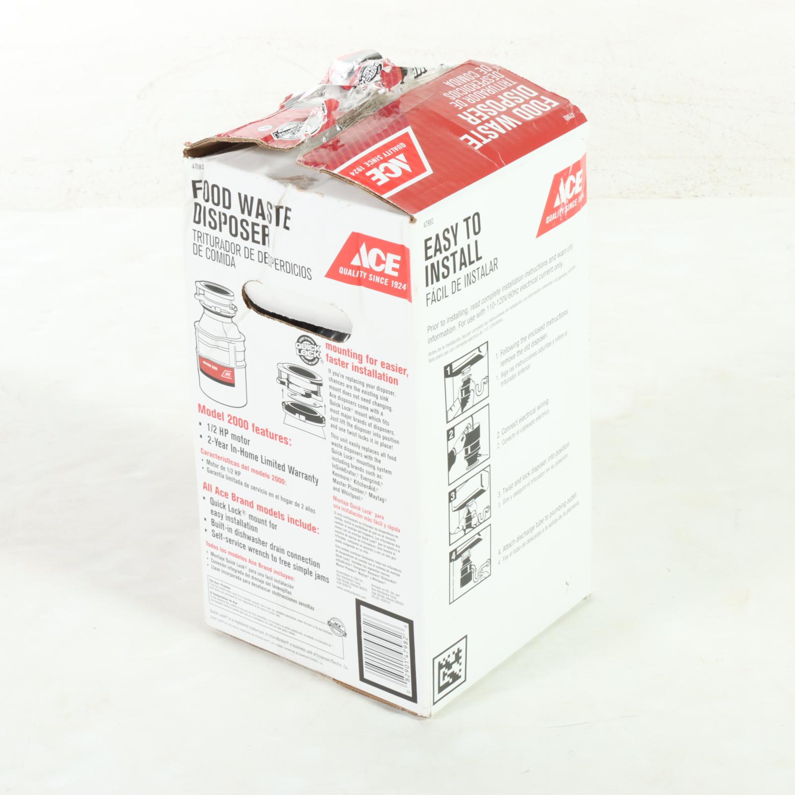 Ace Hardware Model 2000 Food Waste Garbage Disposer