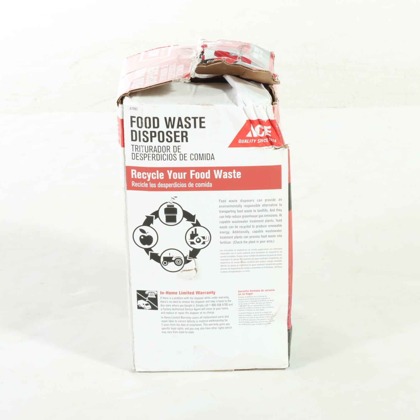 Ace Hardware Model 2000 Food Waste Garbage Disposer