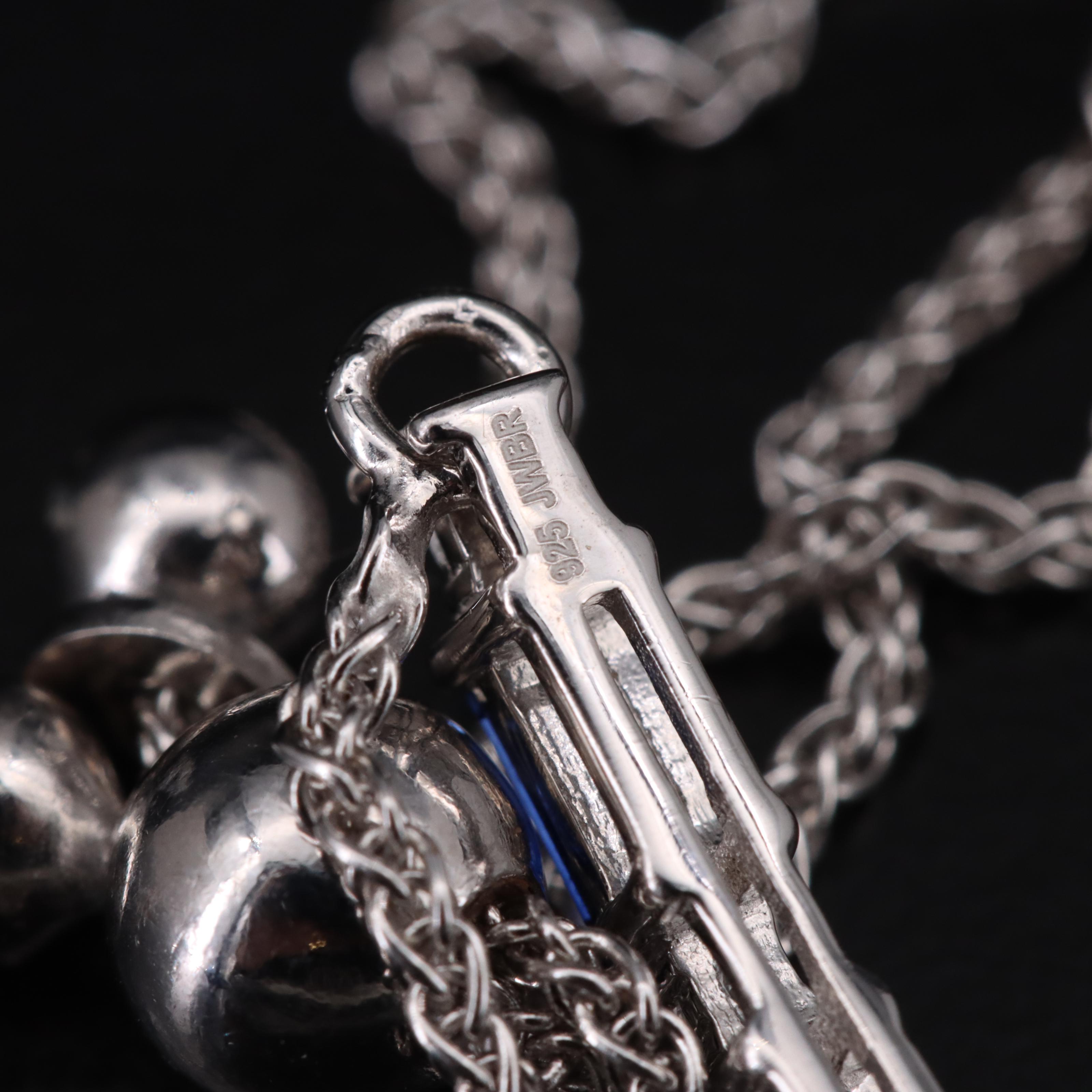 Sterling Sapphire Bolo Bracelet