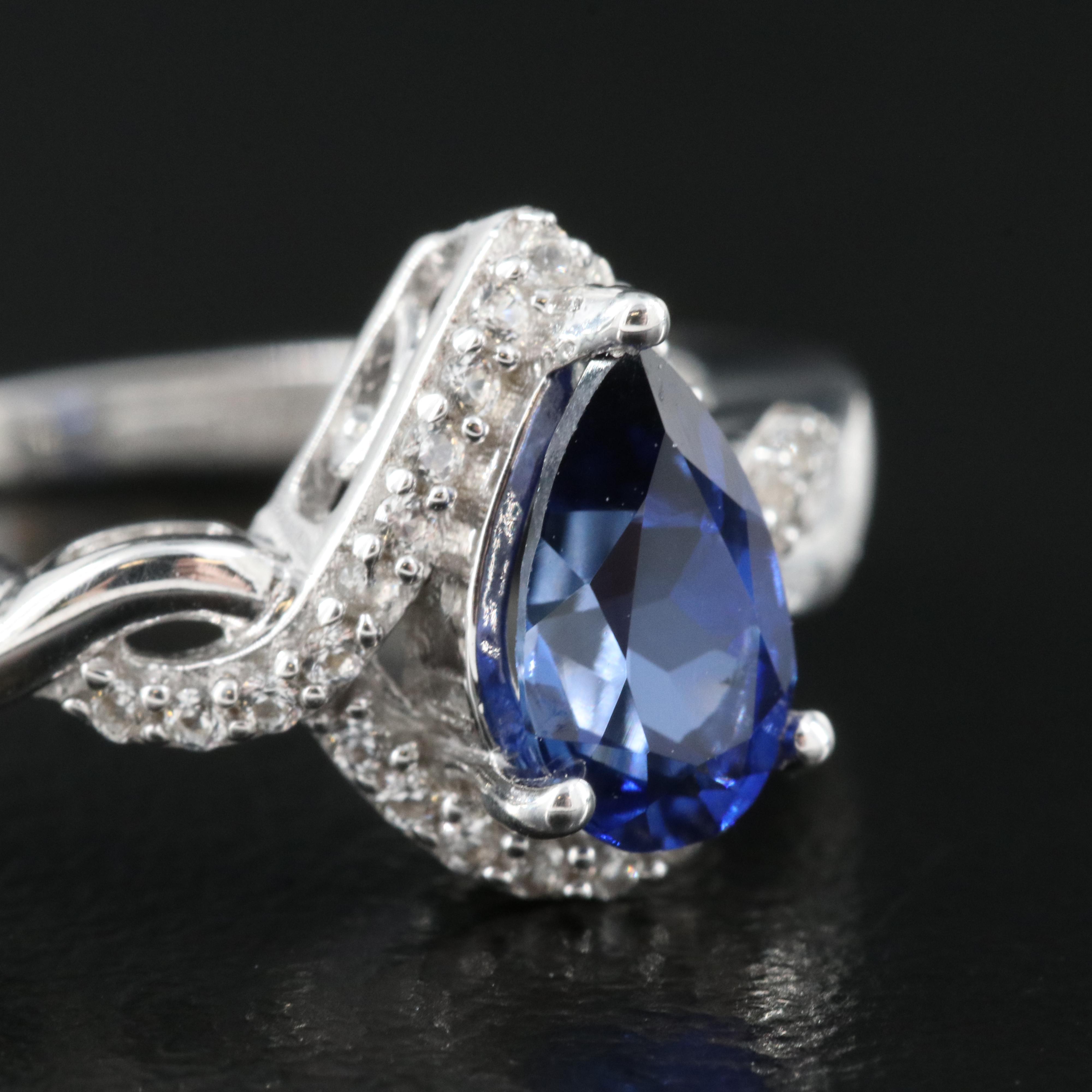 Sterling Sapphire Ring