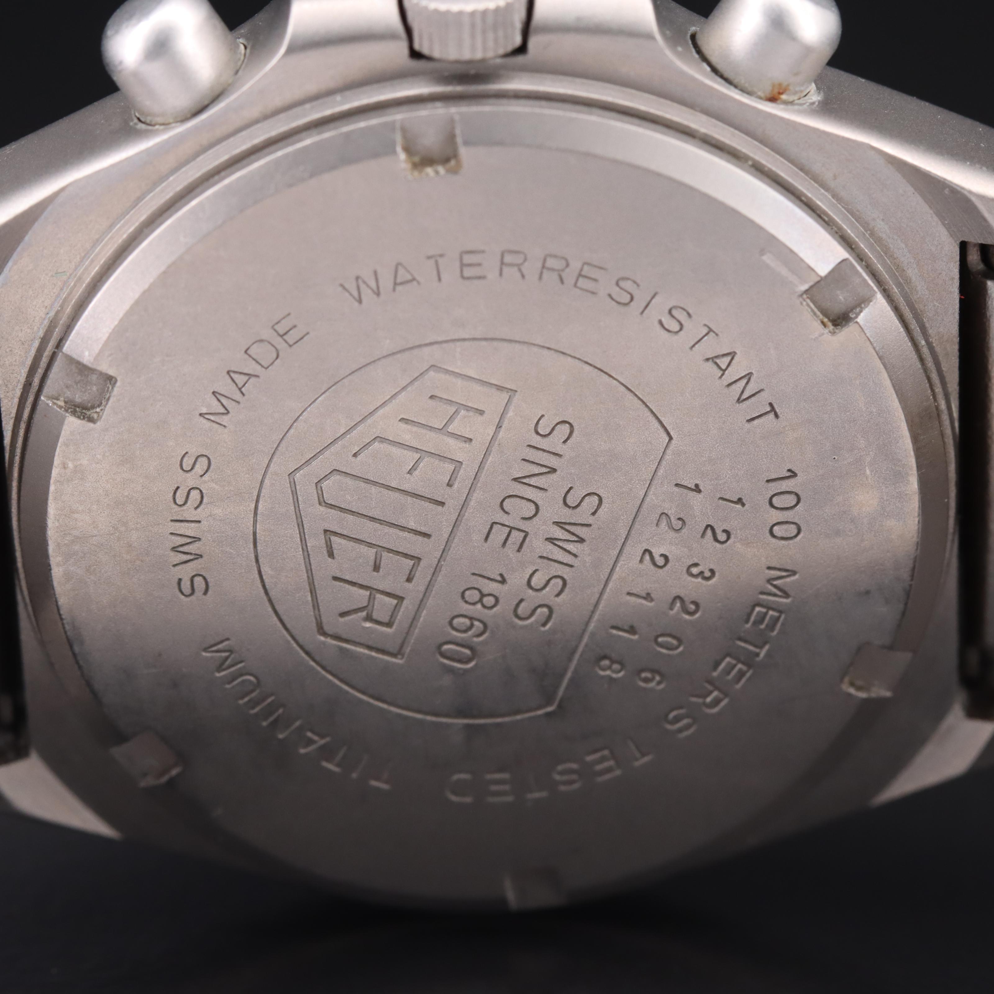 1980s Heuer Titanium Automatic Chronograph Watch