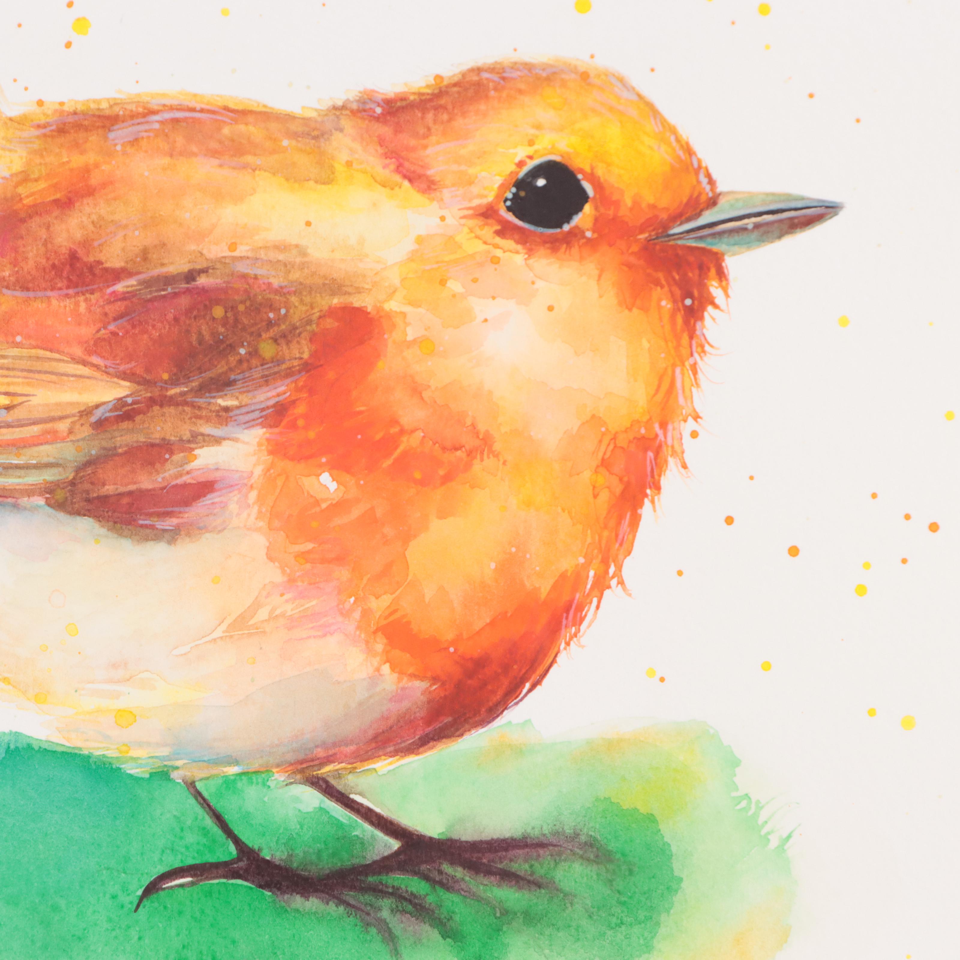 Alyona Glushchenko Watercolor Painting of Hummingbird, 2023