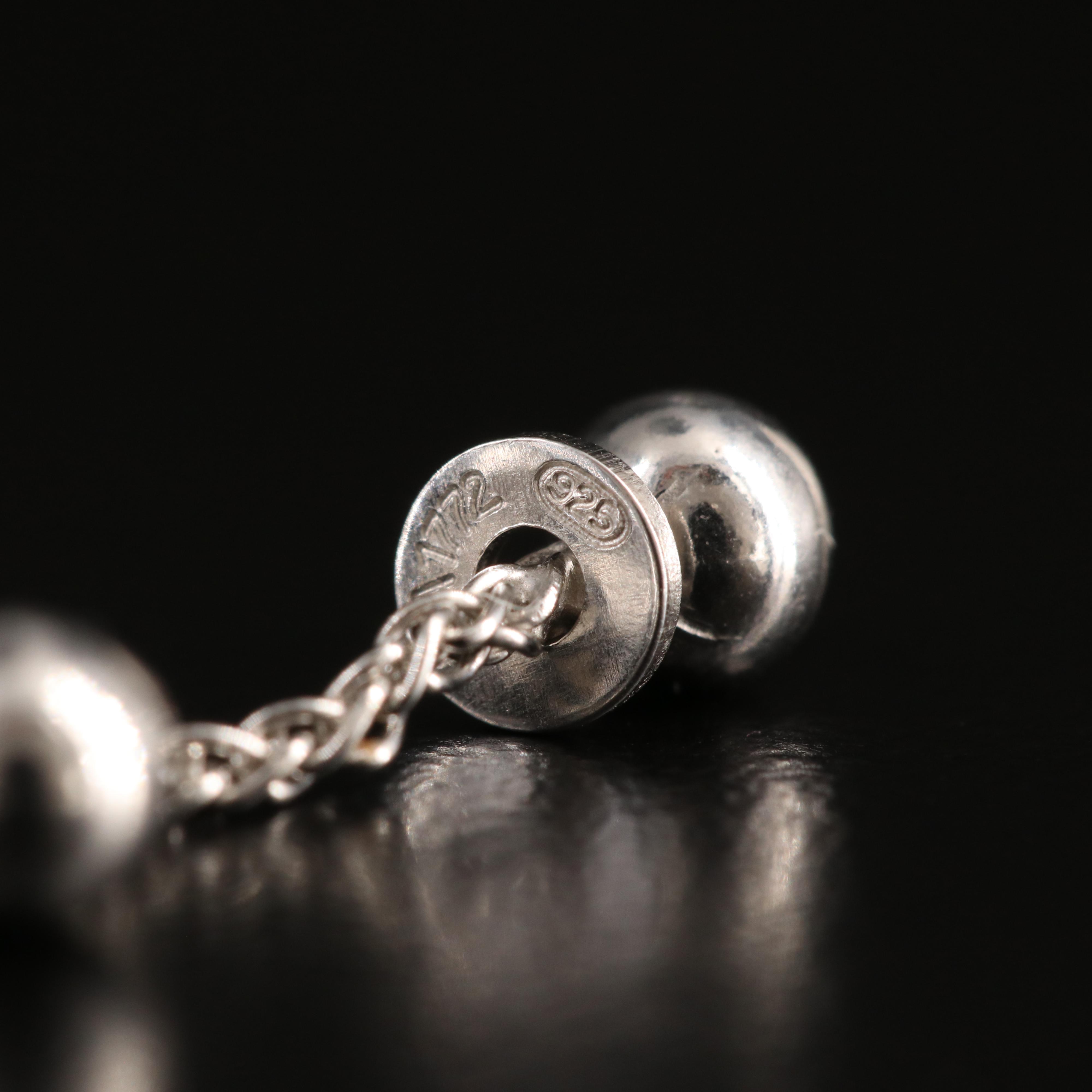 Sterling Sapphire and White Sapphire Bolo Bracelet