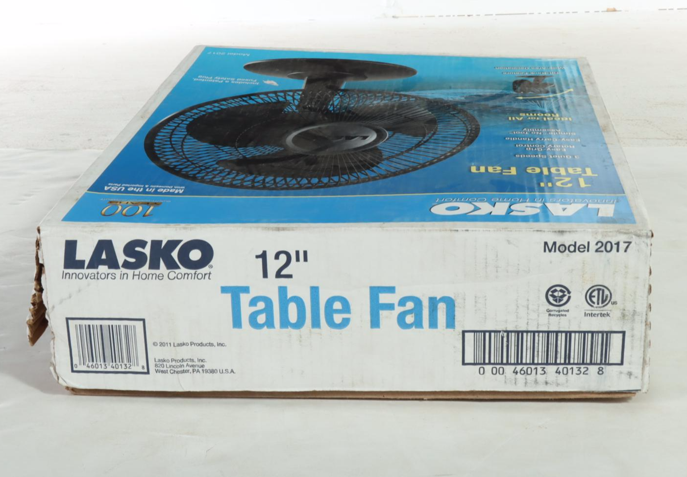 Lasko Model 2017 Three-Speed 12" Table Fan