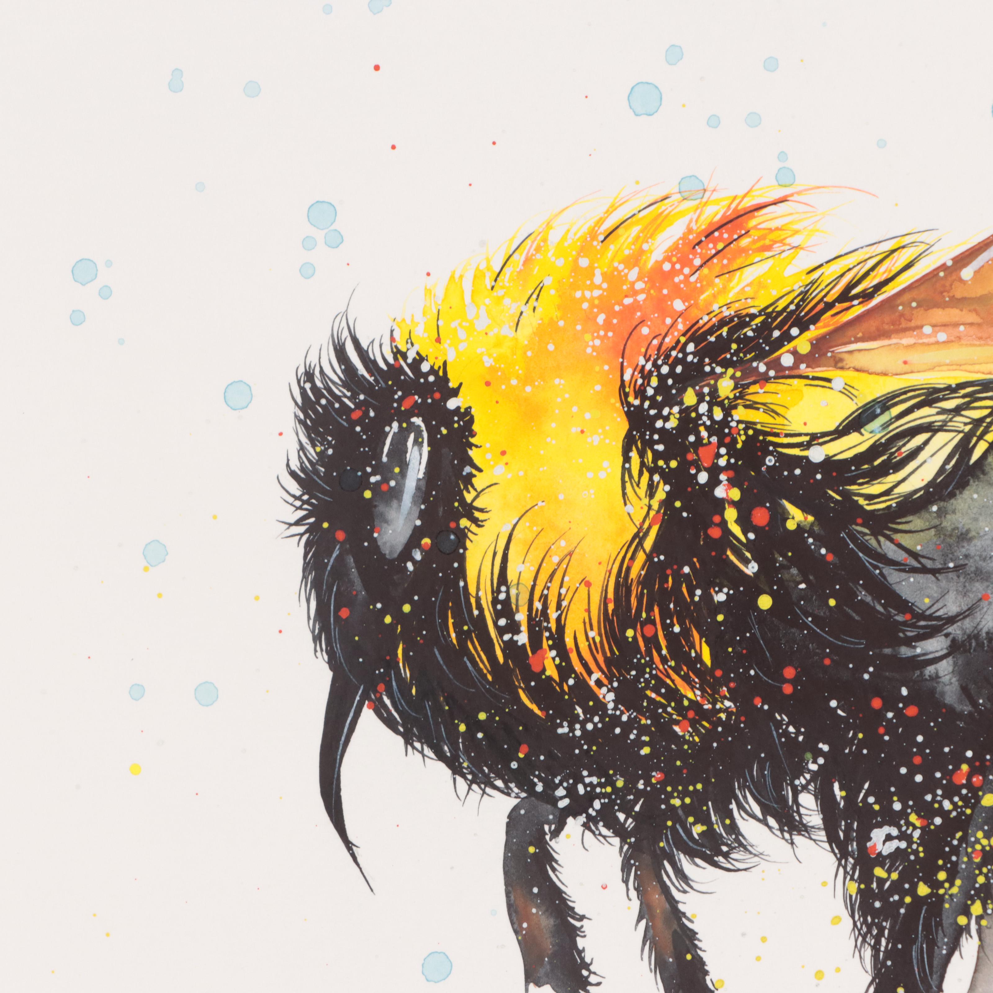 Alyona Glushchenko Watercolor Painting of Bee, 2022