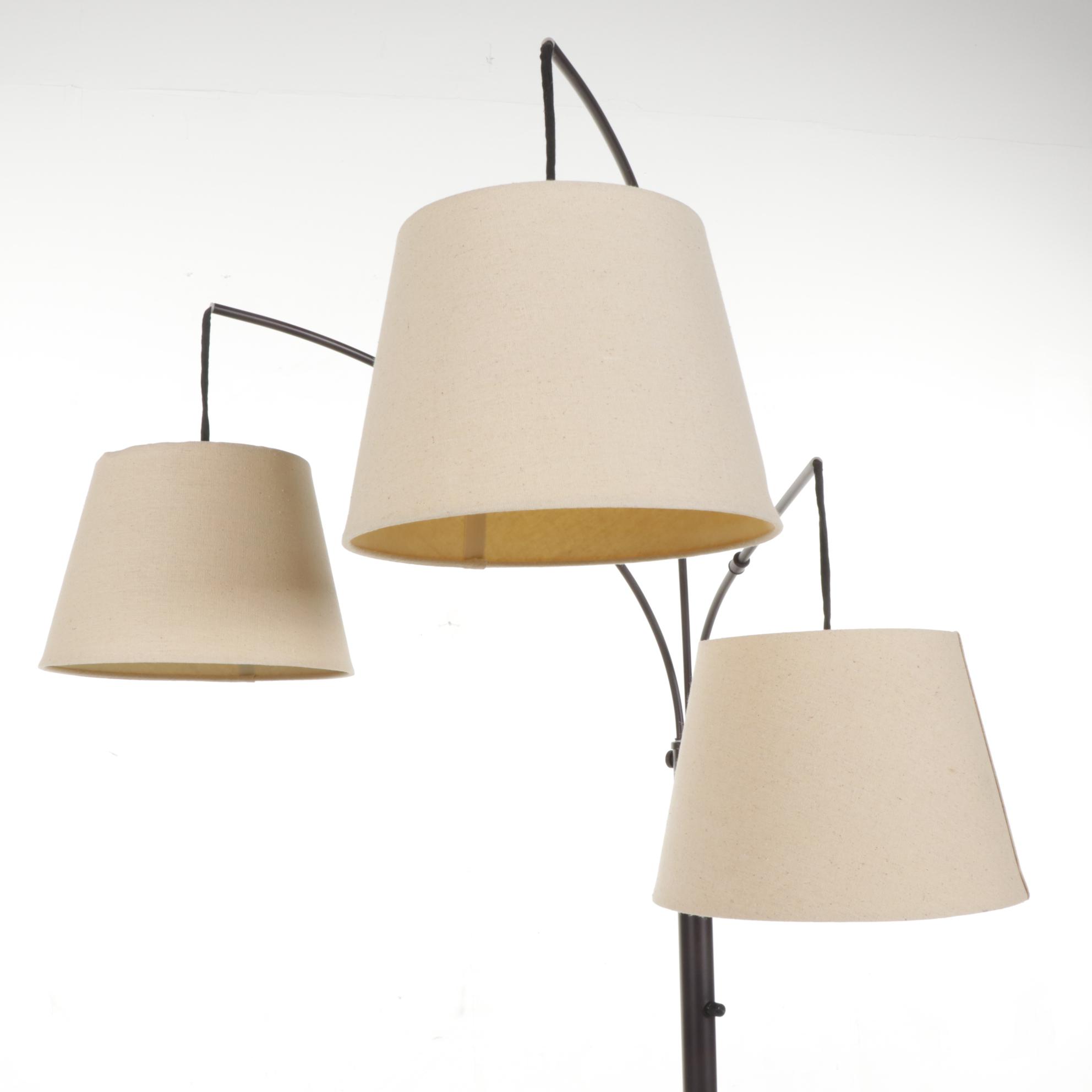 Homedex Three-Arm Hanging Floor Lamp, 21st Century