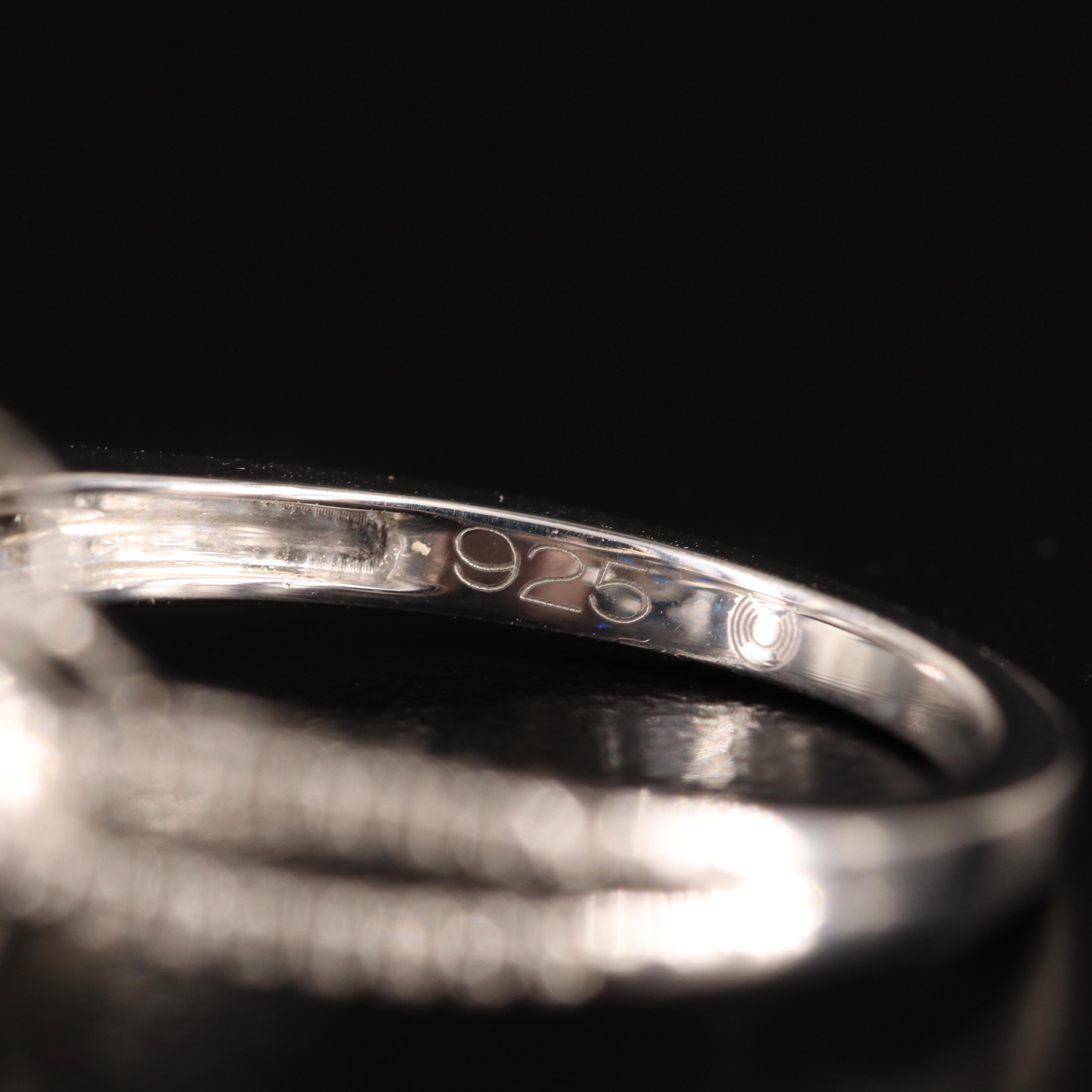 Sterling Sapphire Quatrefoil Ring