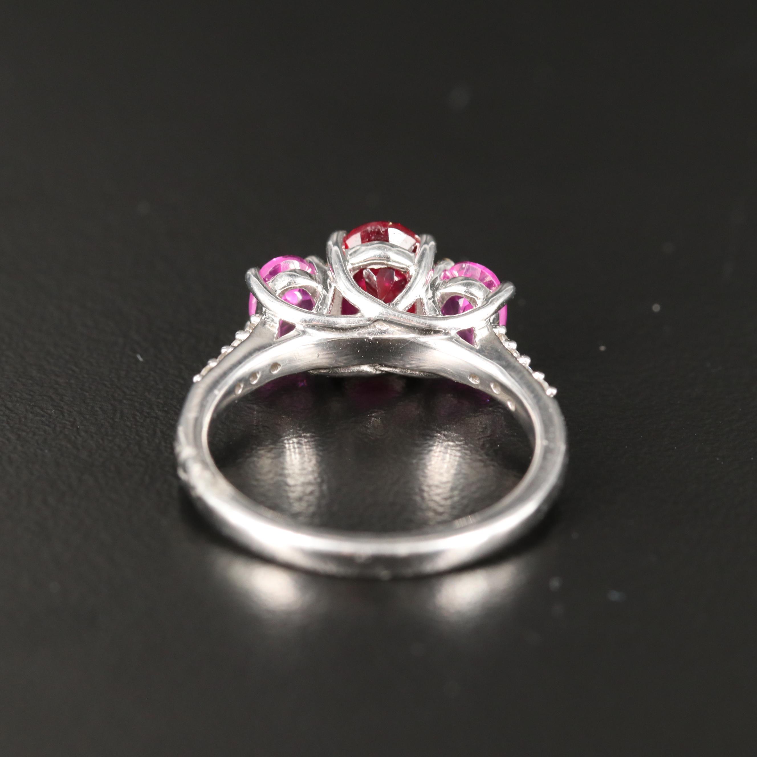 Sterling Ruby and Sapphire Ring