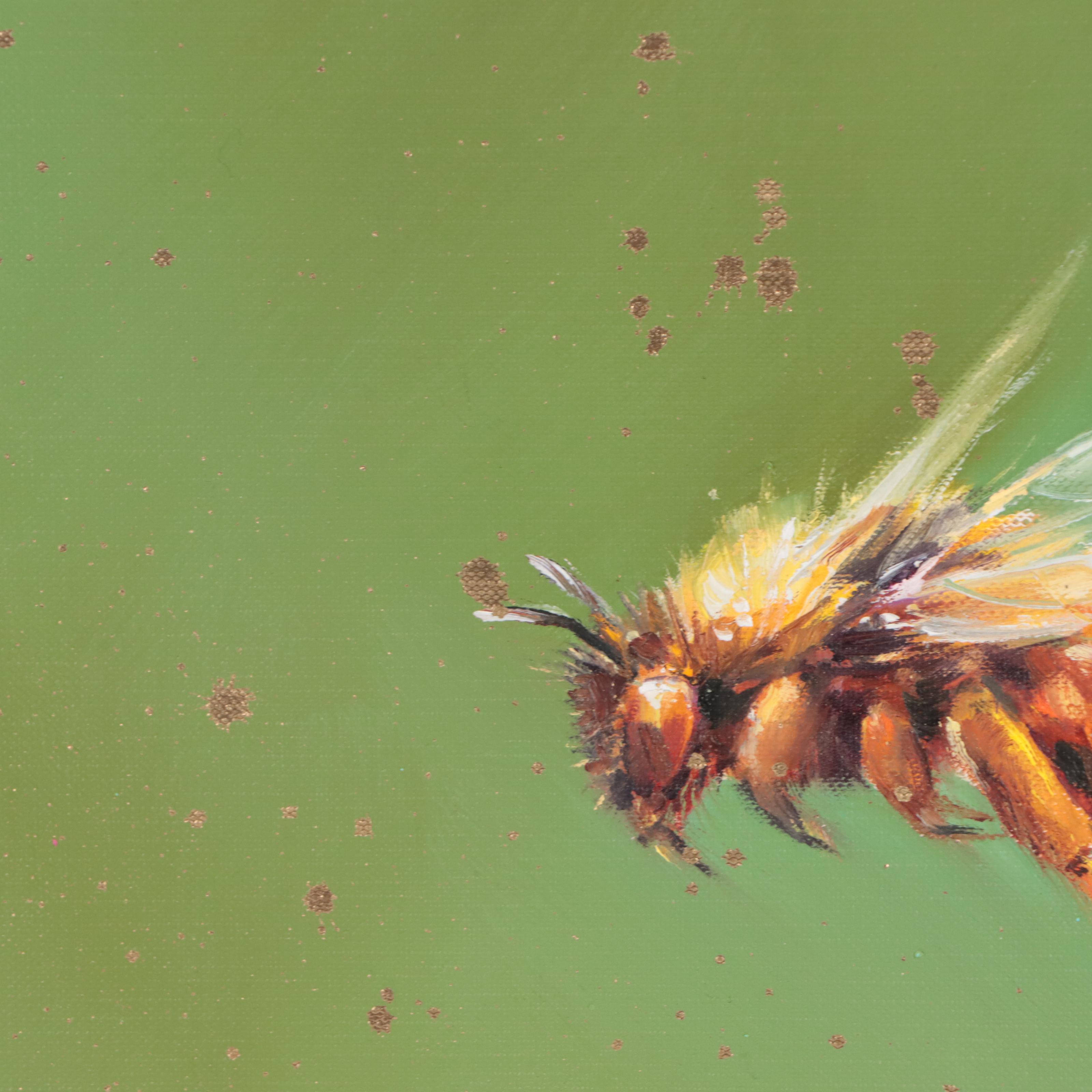 Inga Kovalenko Oil Painting of Bee, 2023