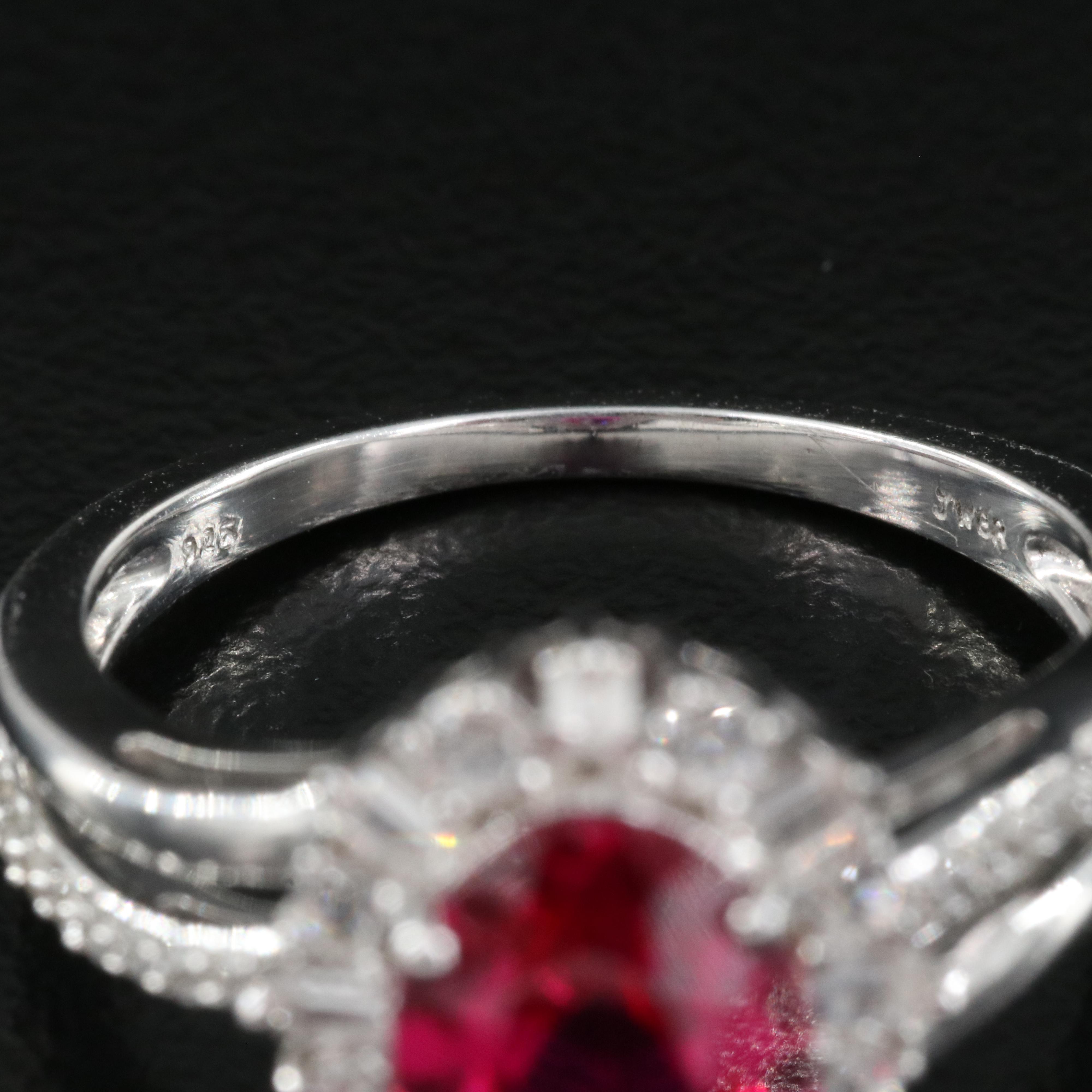 Sterling Ruby and Sapphire Ring