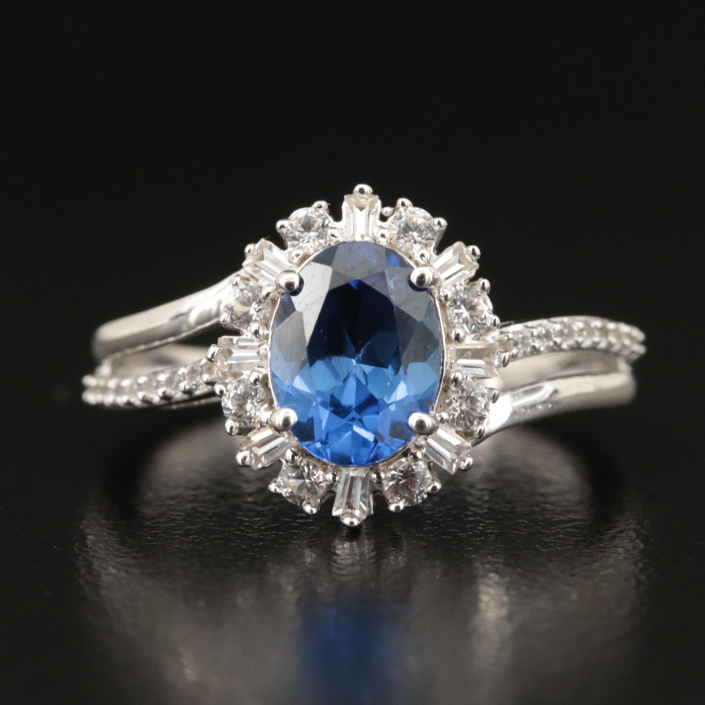 Sterling Sapphire Ring