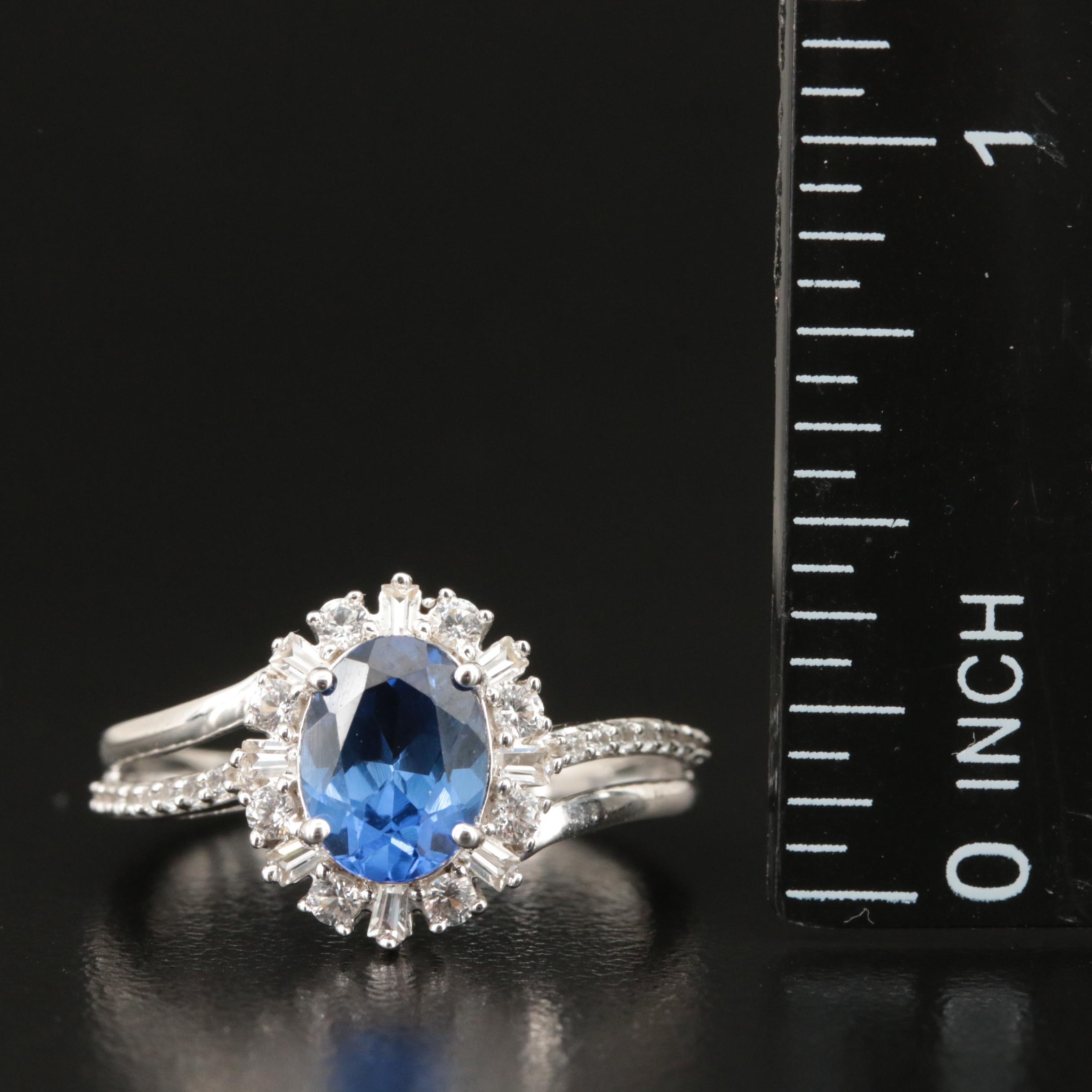 Sterling Sapphire Ring