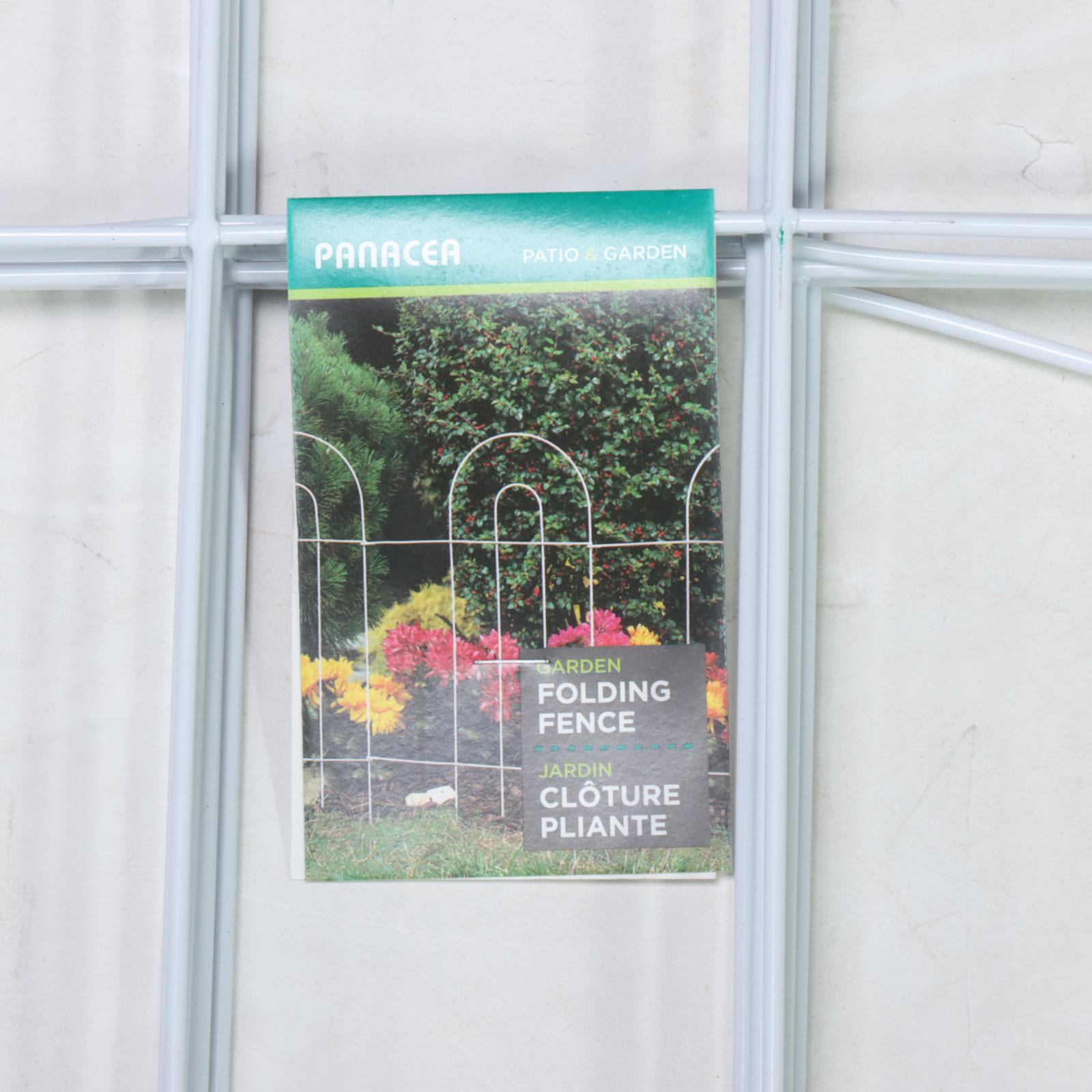 Panacea Patio & Garden Coated Wire Folding Garden Fence