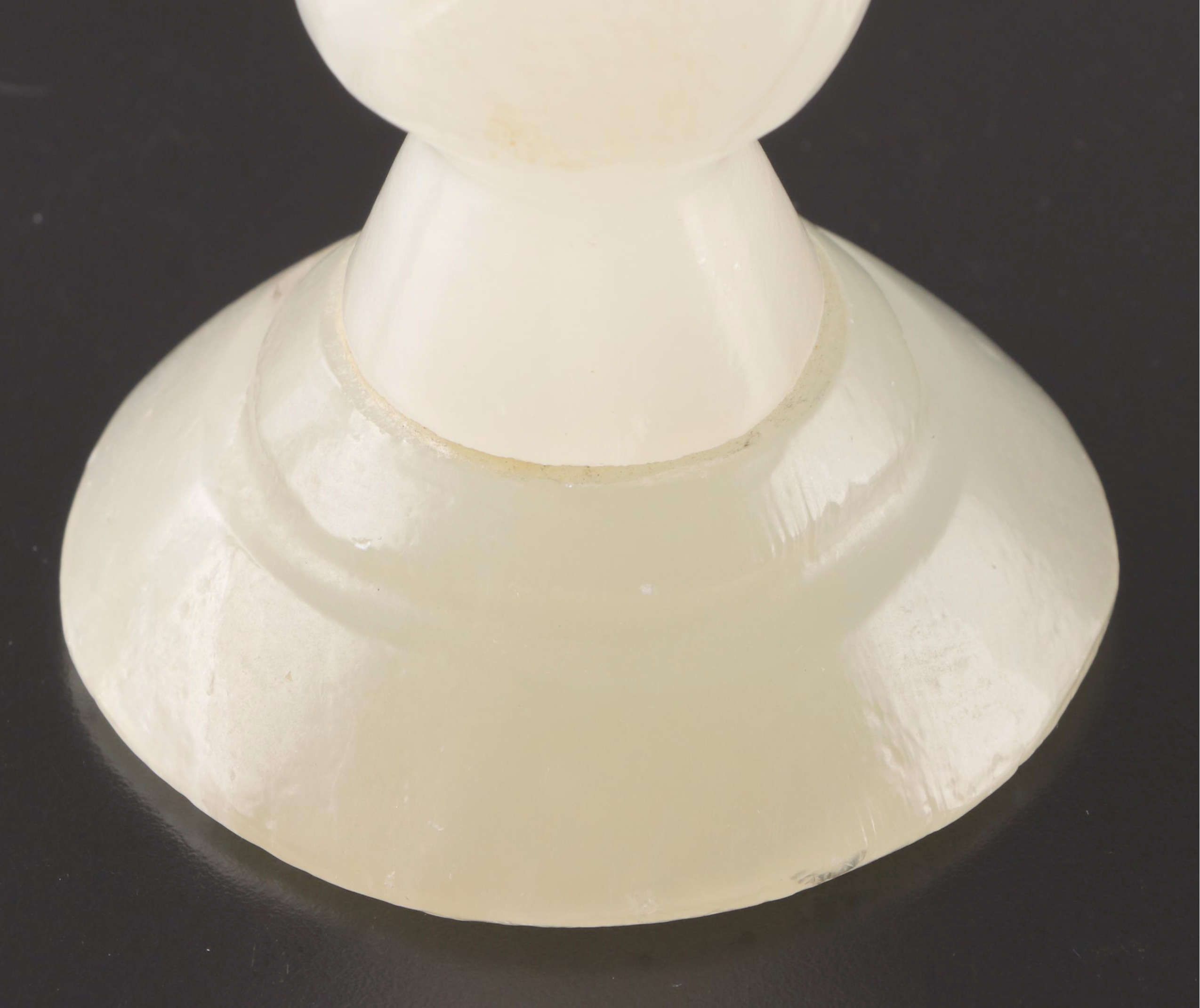 Pair of Carved Mexican Onyx Candle Holders